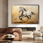 Horses 108 Canvas Art 90 x 60 cm / Stretched on hidden frame