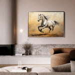 Horses 108 Canvas Art 90 x 60 cm / Stretched on hidden frame