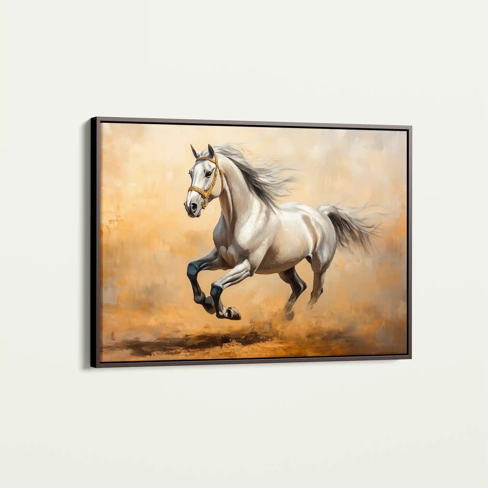 Horses 108 Canvas Art 90 x 60 cm / Stretched on hidden frame