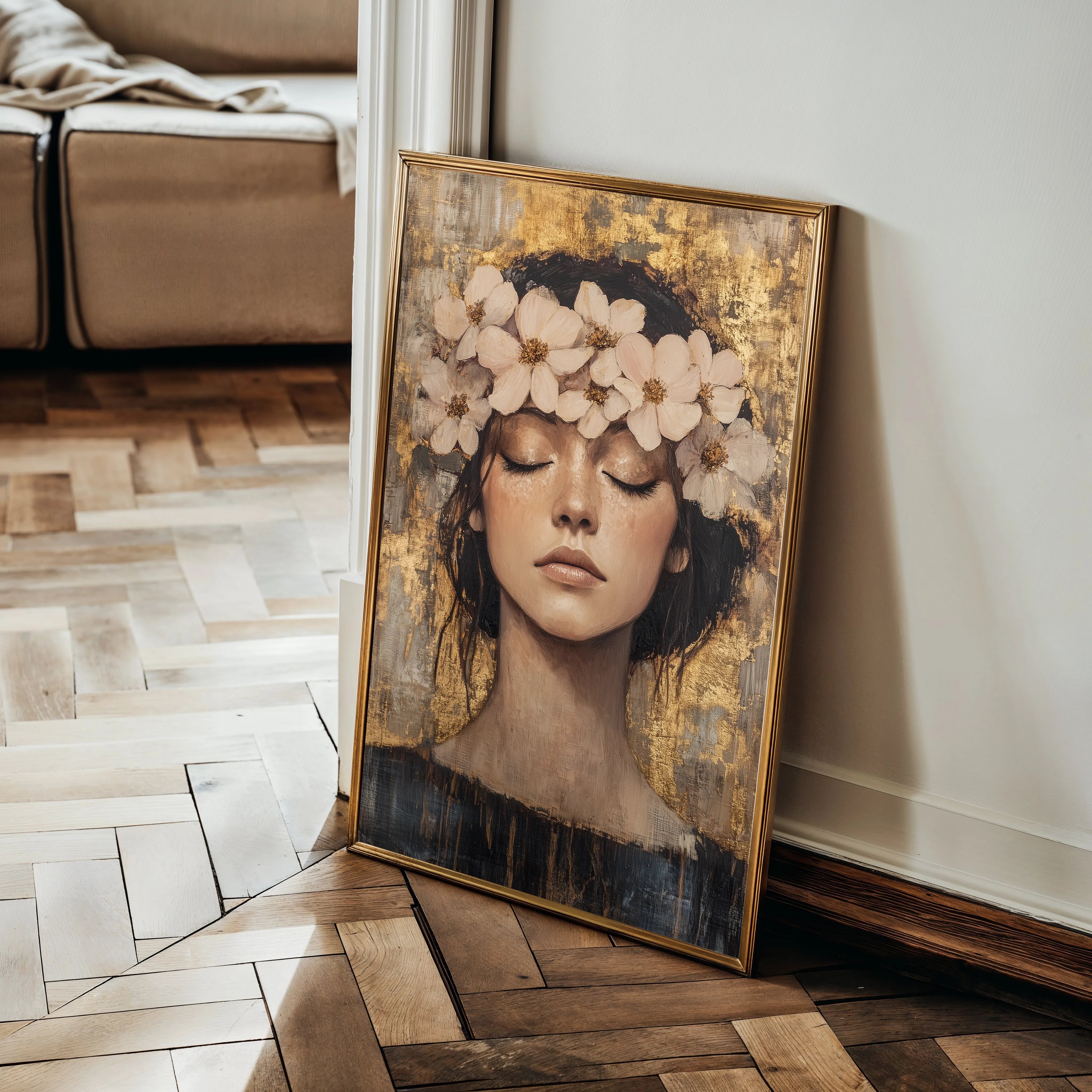 Portrait Canvas Wall Art WAD108-P 90 x 60 cm / Stretched on hidden frame