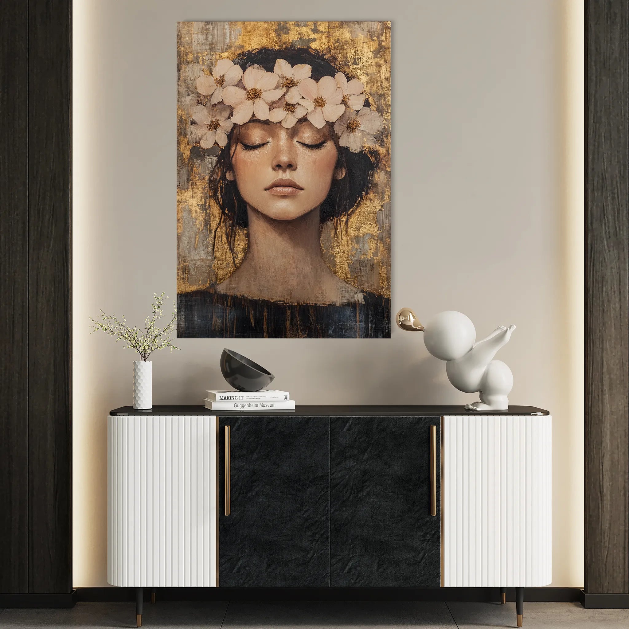Portrait Canvas Wall Art WAD108-P 90 x 60 cm / Stretched on hidden frame