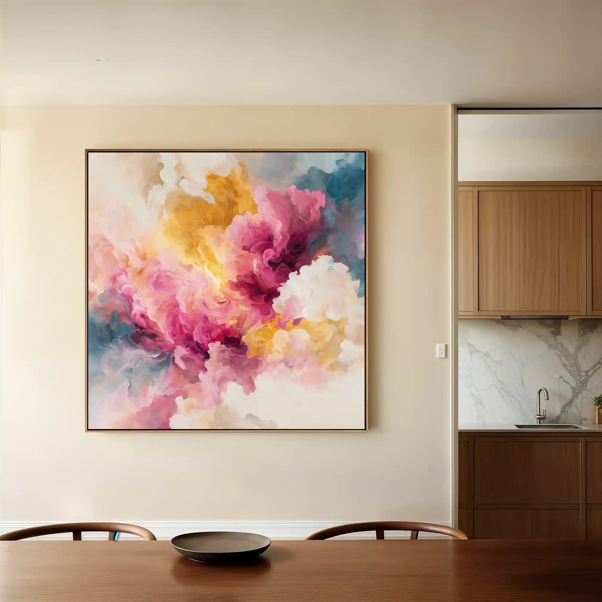 Abstract 1080 Canvas Art 60 x 60 cm / Stretched on hidden frame