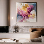 Abstract 1080 Canvas Art 60 x 60 cm / Stretched on hidden frame