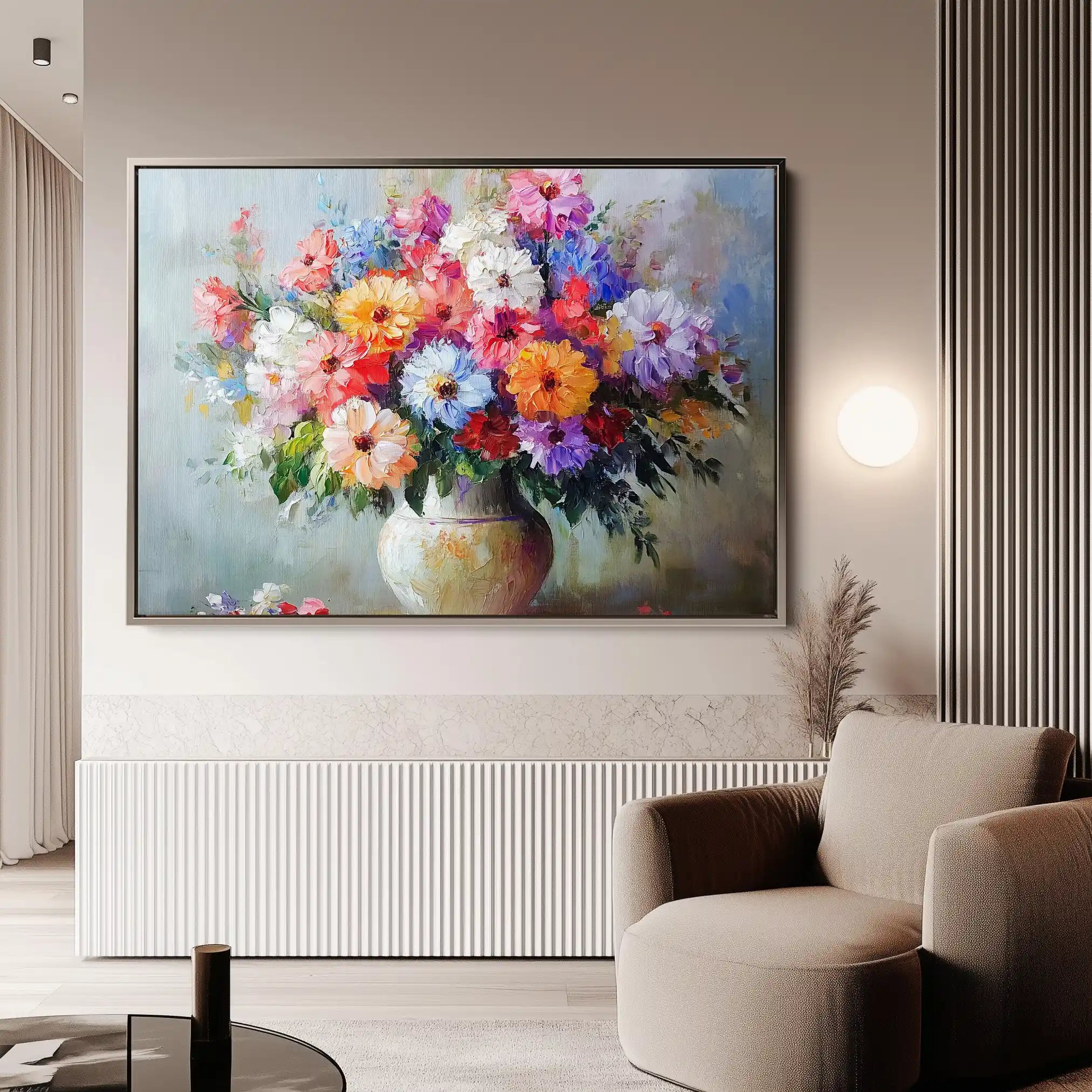 Floral Canvas Wall Art WAD1080-F 90 x 60 cm / Stretched on hidden frame