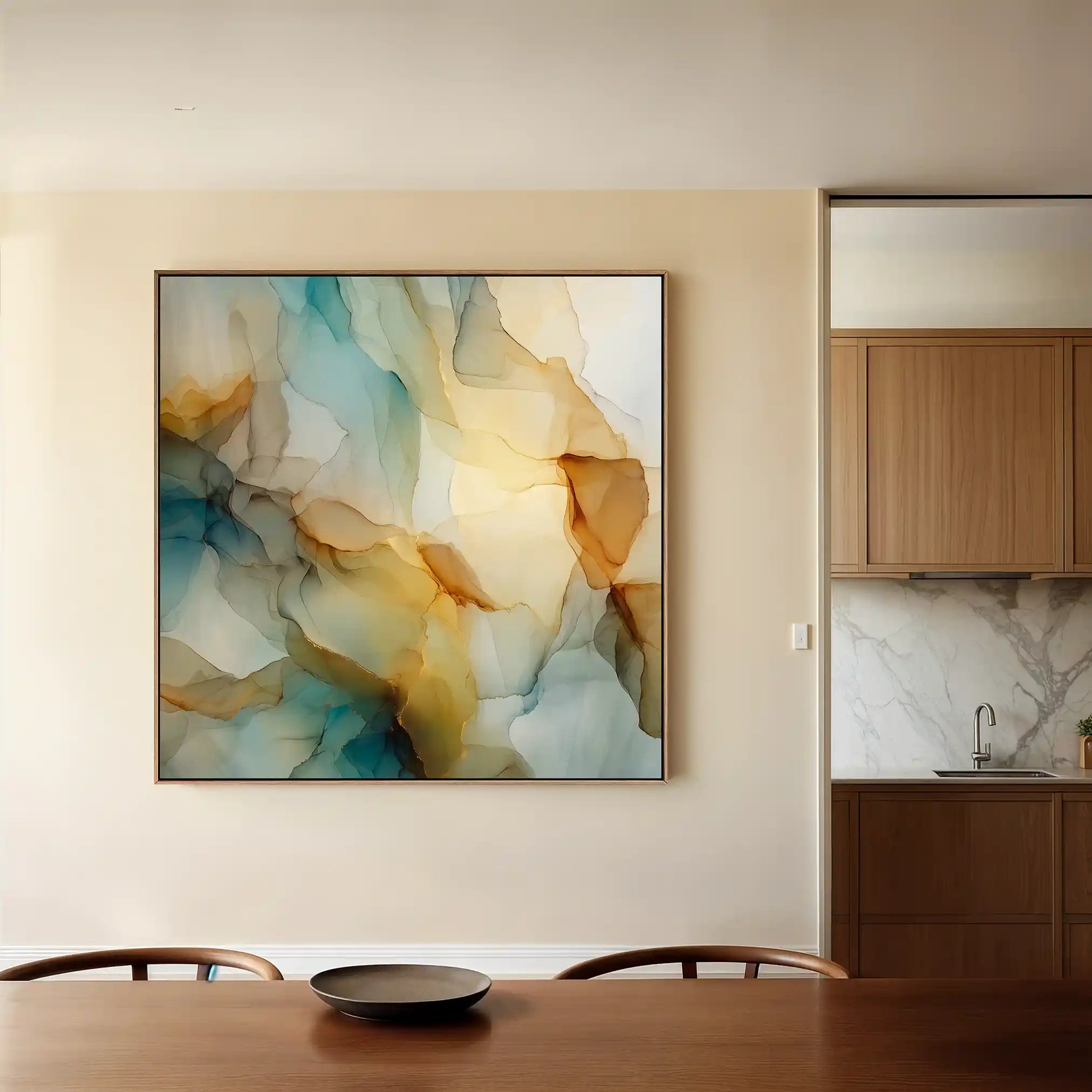 Abstract 1081 Canvas Art 60 x 60 cm / Stretched on hidden frame