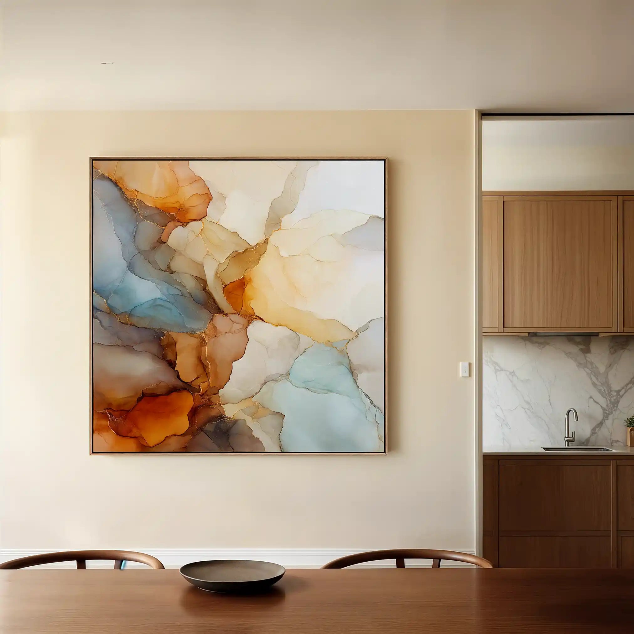 Abstract 1082 Canvas Art 60 x 60 cm / Stretched on hidden frame