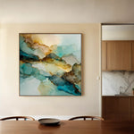 Abstract 1083 Canvas Art 60 x 60 cm / Stretched on hidden frame