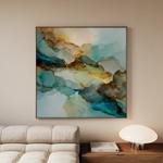 Abstract 1083 Canvas Art 60 x 60 cm / Stretched on hidden frame