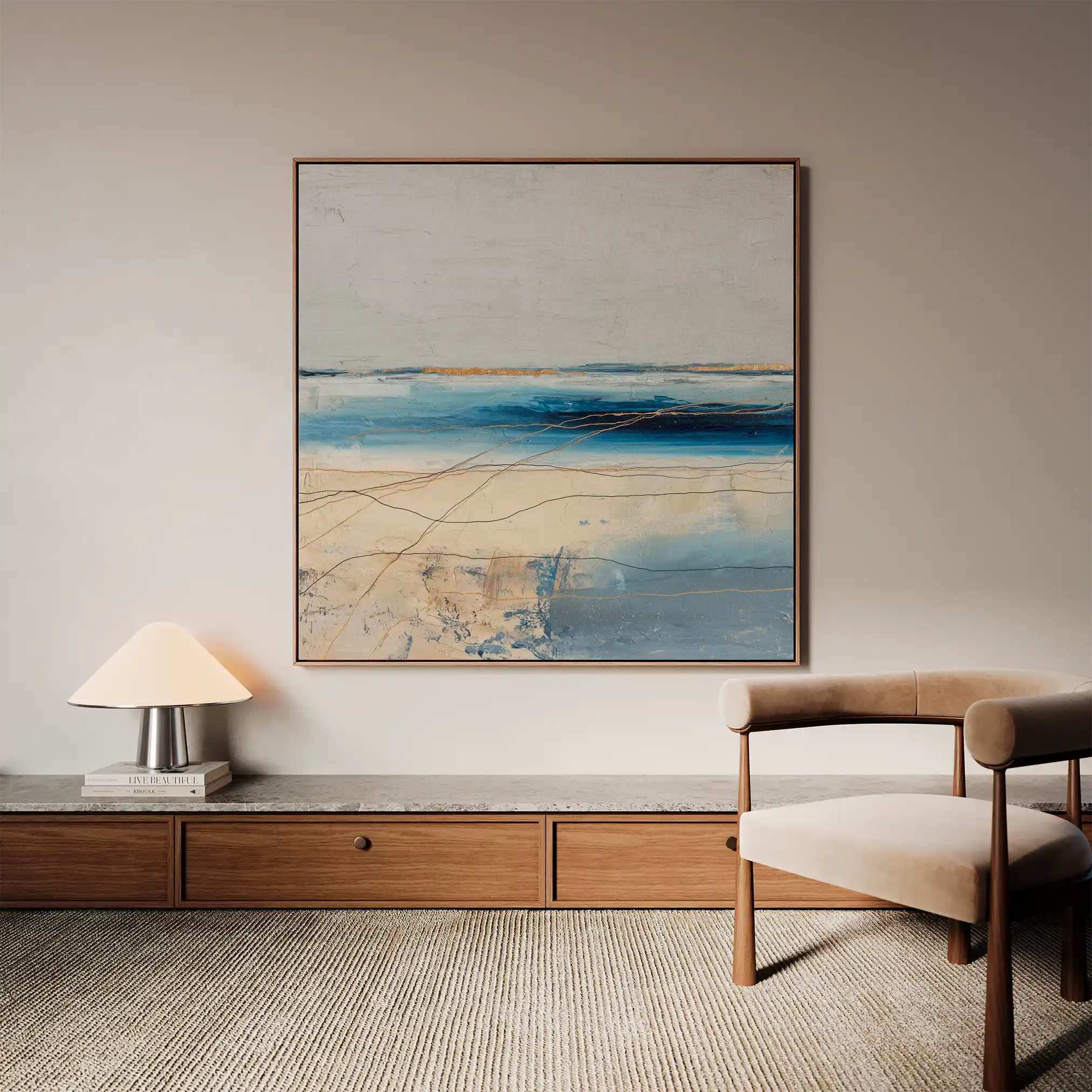 Abstract 1084 Canvas Art 60 x 60 cm / Stretched on hidden frame