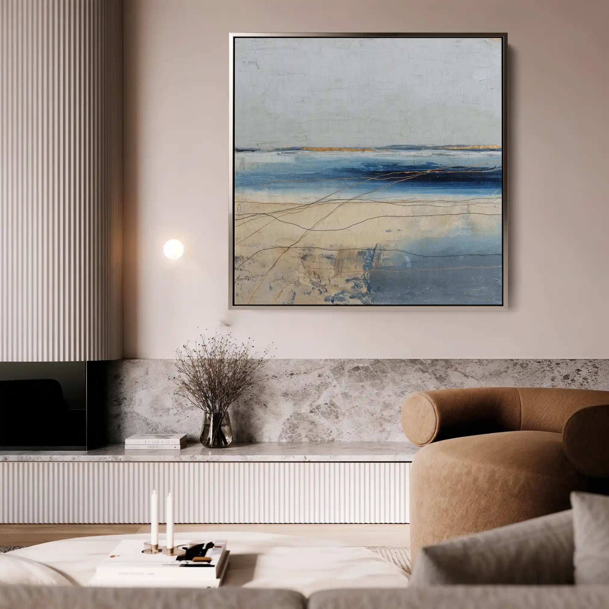Abstract 1084 Canvas Art 60 x 60 cm / Stretched on hidden frame