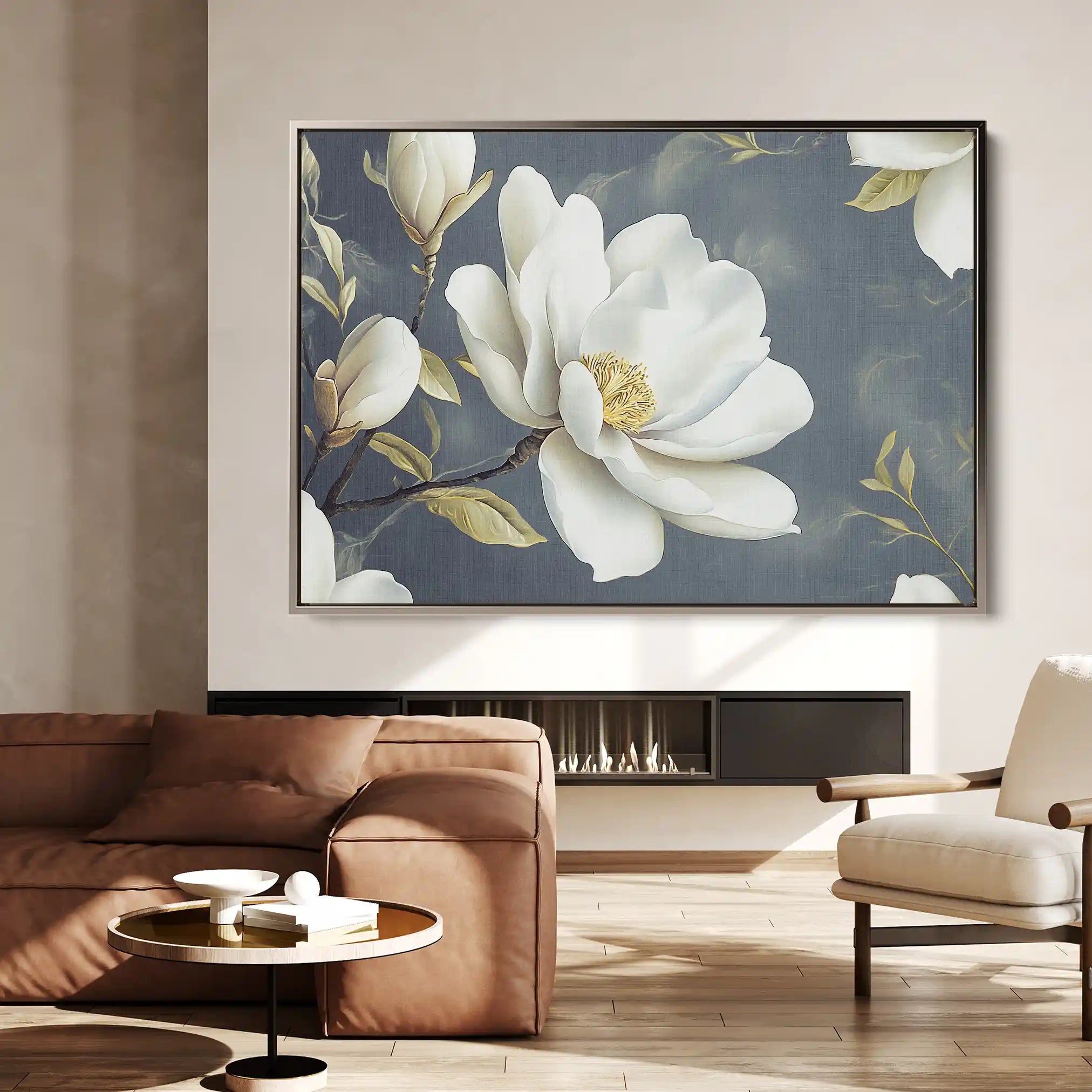 Floral Canvas Wall Art WAD1084-F 90 x 60 cm / Stretched on hidden frame