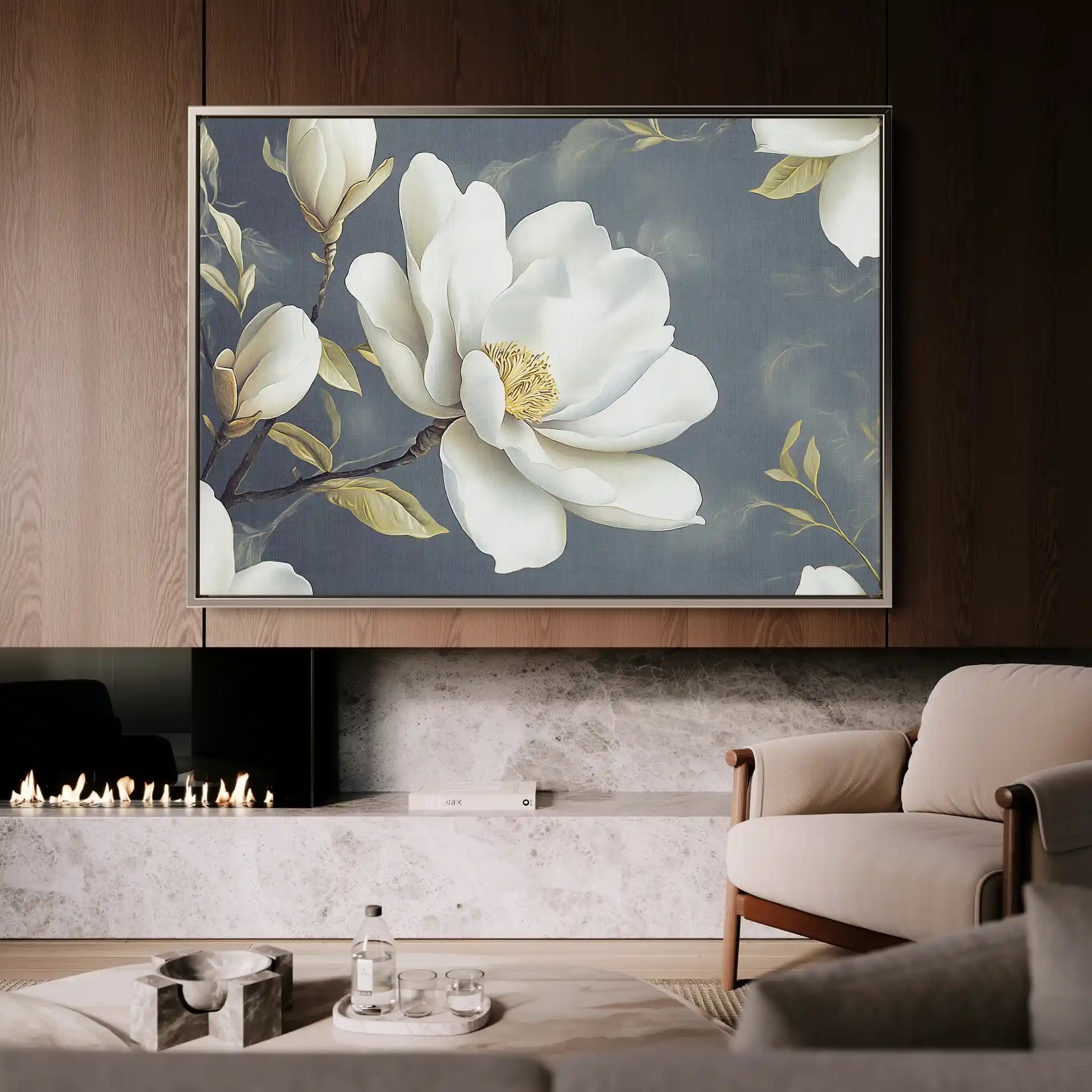 Floral Canvas Wall Art WAD1084-F 90 x 60 cm / Stretched on hidden frame