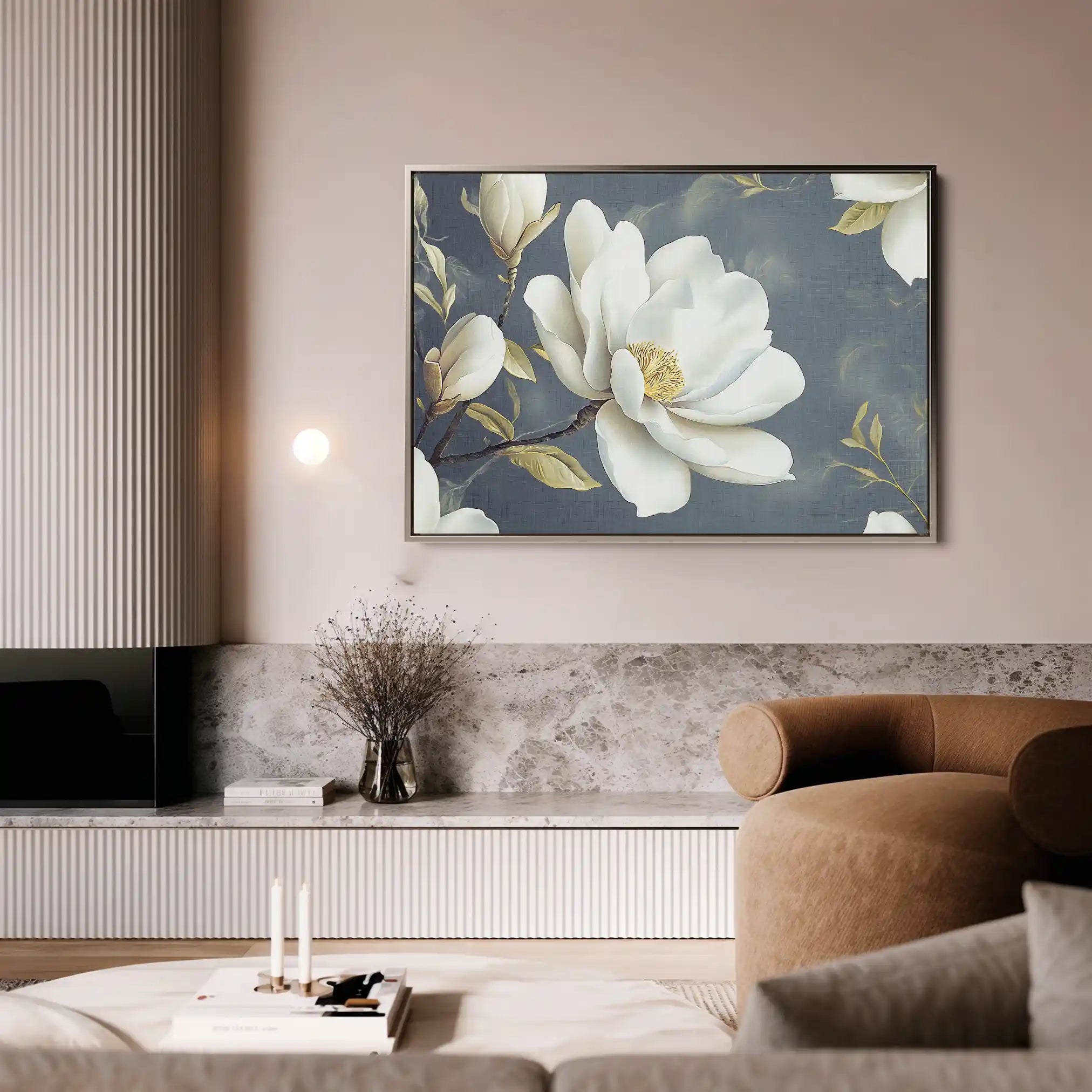 Floral Canvas Wall Art WAD1084-F 90 x 60 cm / Stretched on hidden frame