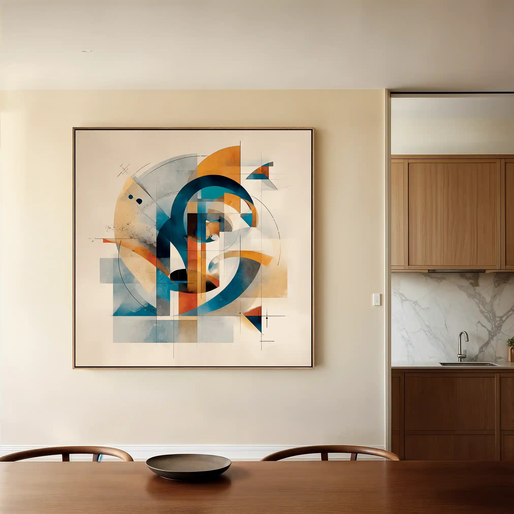 Abstract 1085 Canvas Art 60 x 60 cm / Stretched on hidden frame