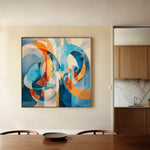 Abstract 1086 Canvas Art 60 x 60 cm / Stretched on hidden frame
