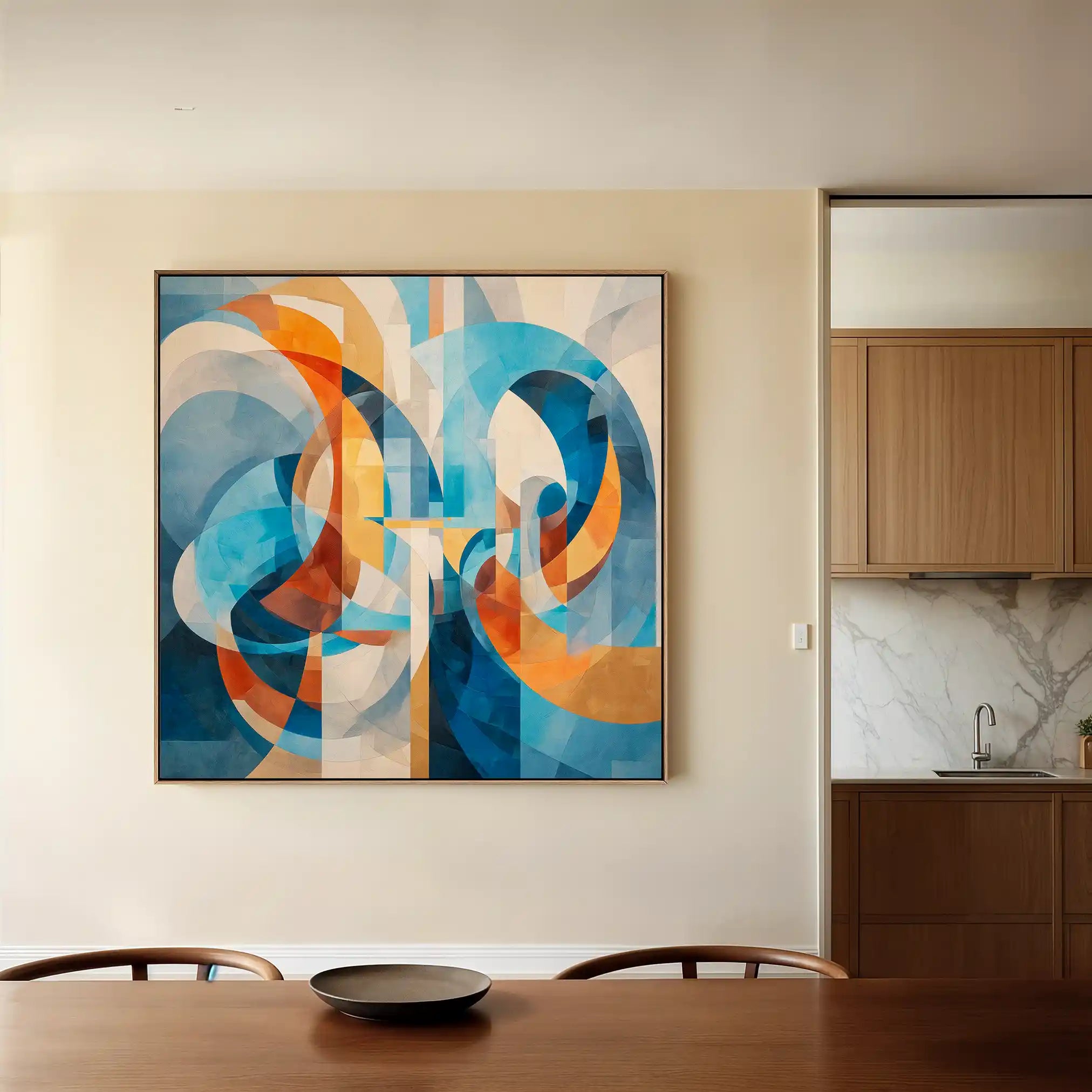 Abstract 1086 Canvas Art 60 x 60 cm / Stretched on hidden frame