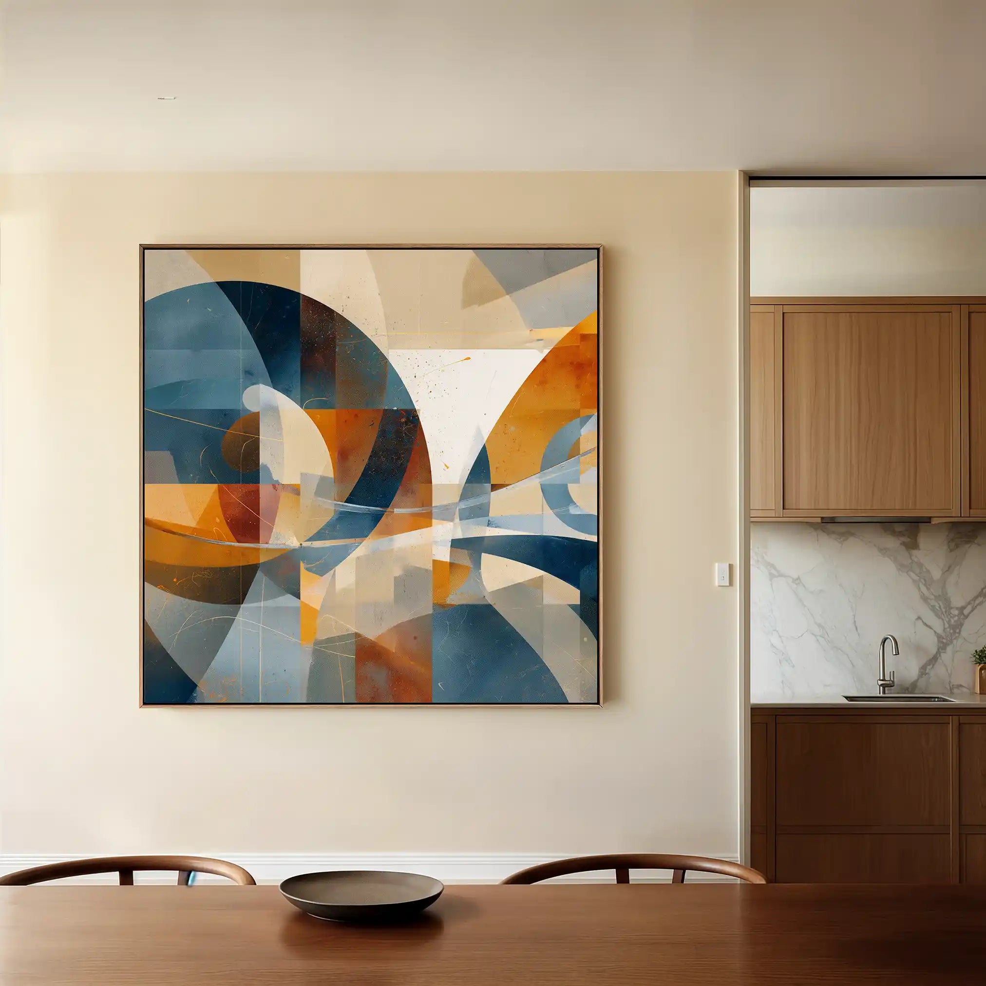 Abstract 1087 Canvas Art 60 x 60 cm / Stretched on hidden frame