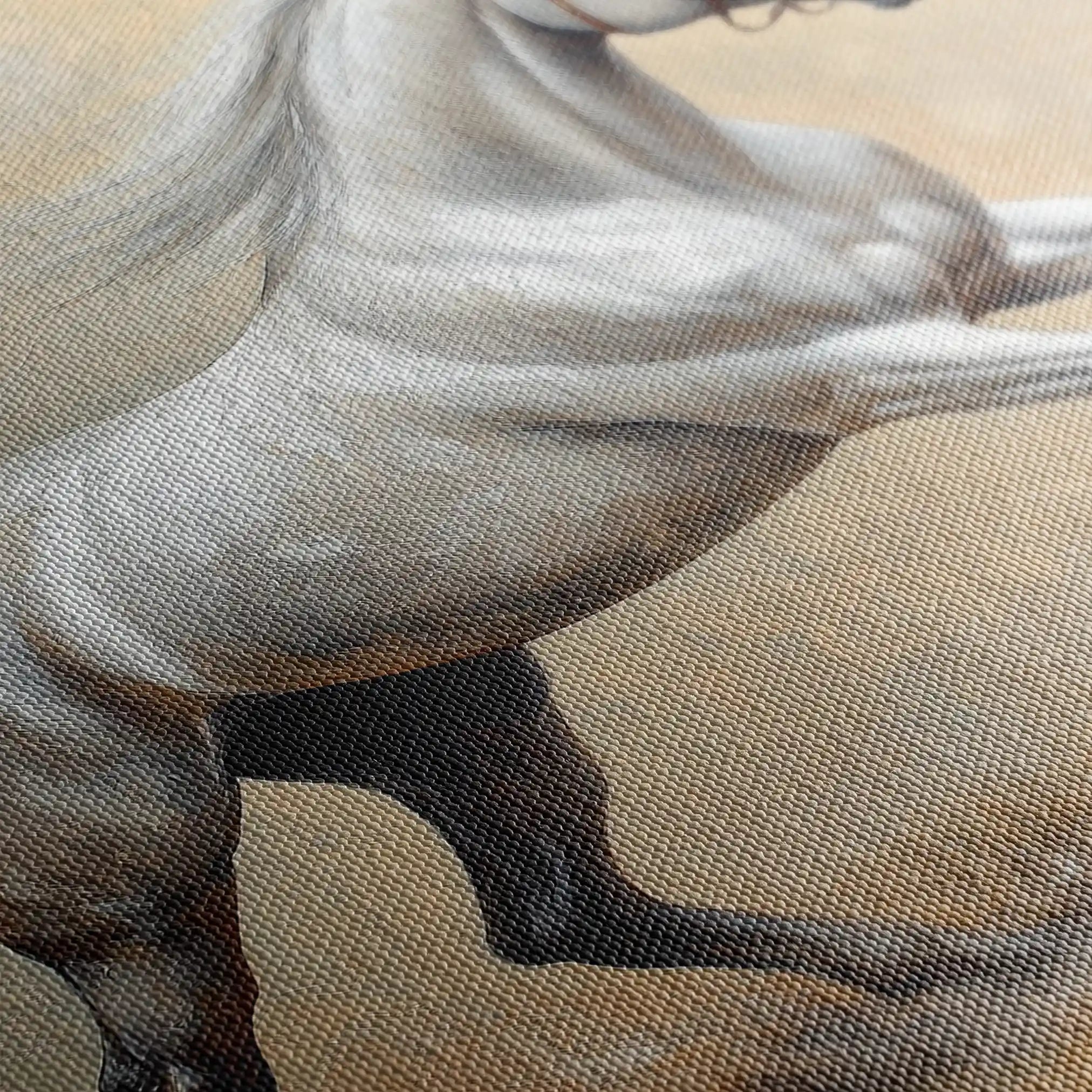 Horses 109 Canvas Art 90 x 60 cm / Stretched on hidden frame