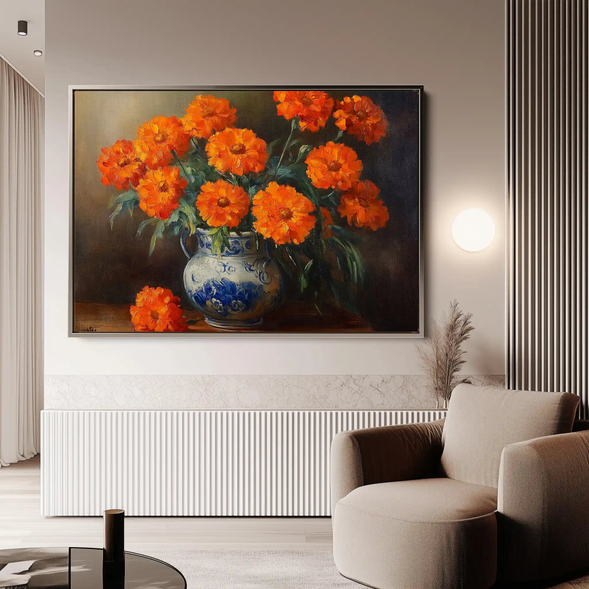 Floral Canvas Wall Art WAD1090-F 90 x 60 cm / Stretched on hidden frame