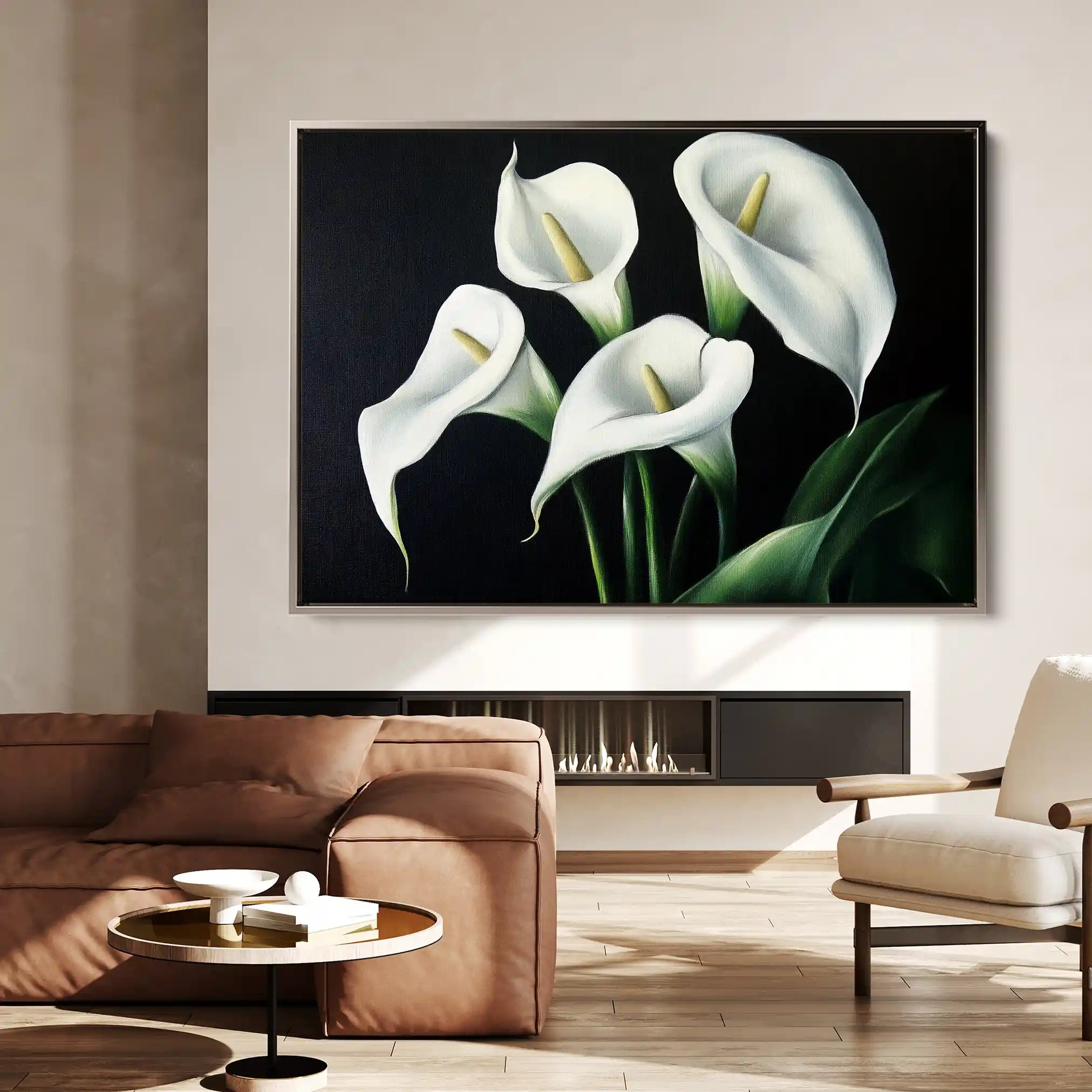 Floral Canvas Wall Art WAD1091-F 90 x 60 cm / Stretched on hidden frame