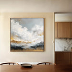 Abstract 1095 Canvas Art 60 x 60 cm / Stretched on hidden frame