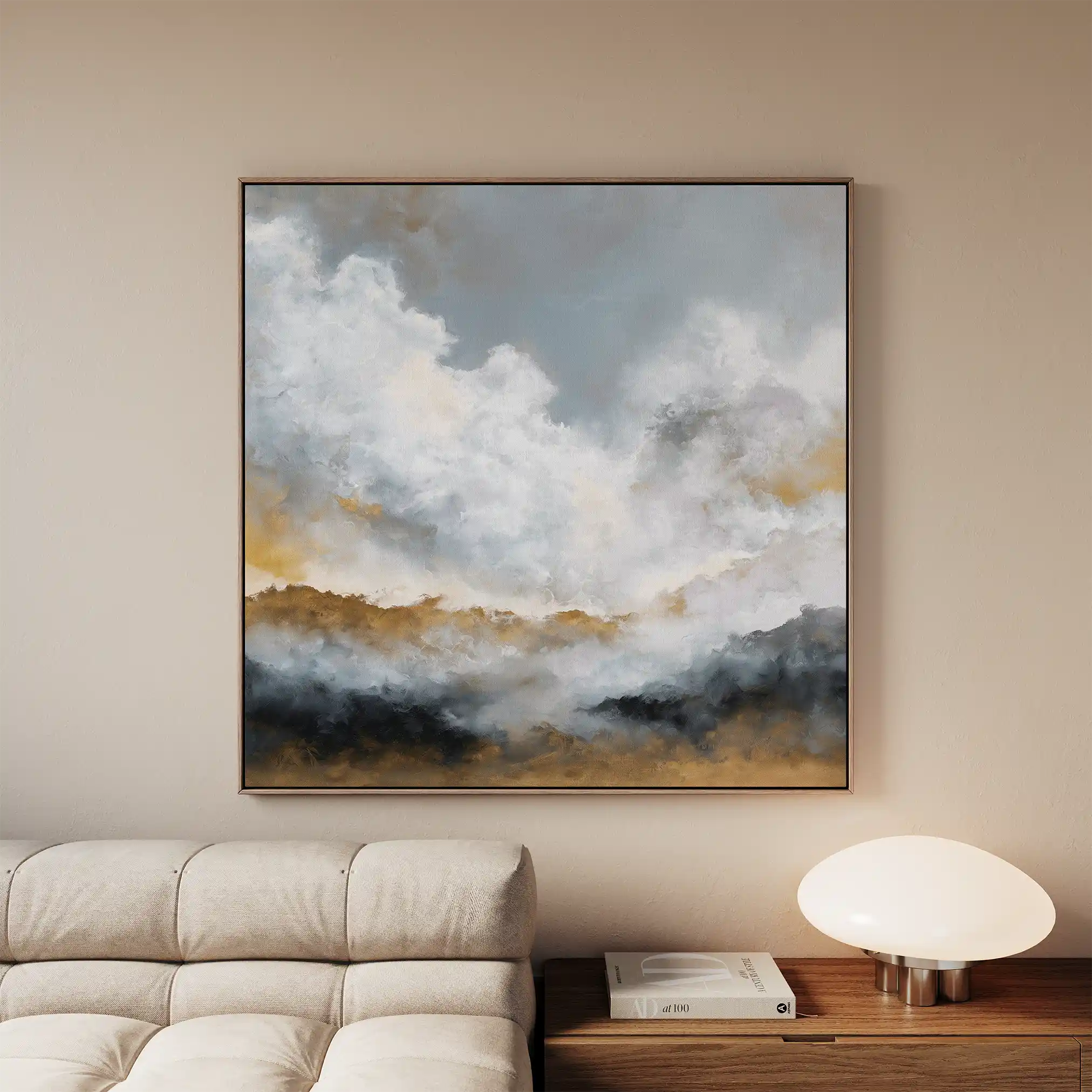 Abstract 1095 Canvas Art 60 x 60 cm / Stretched on hidden frame