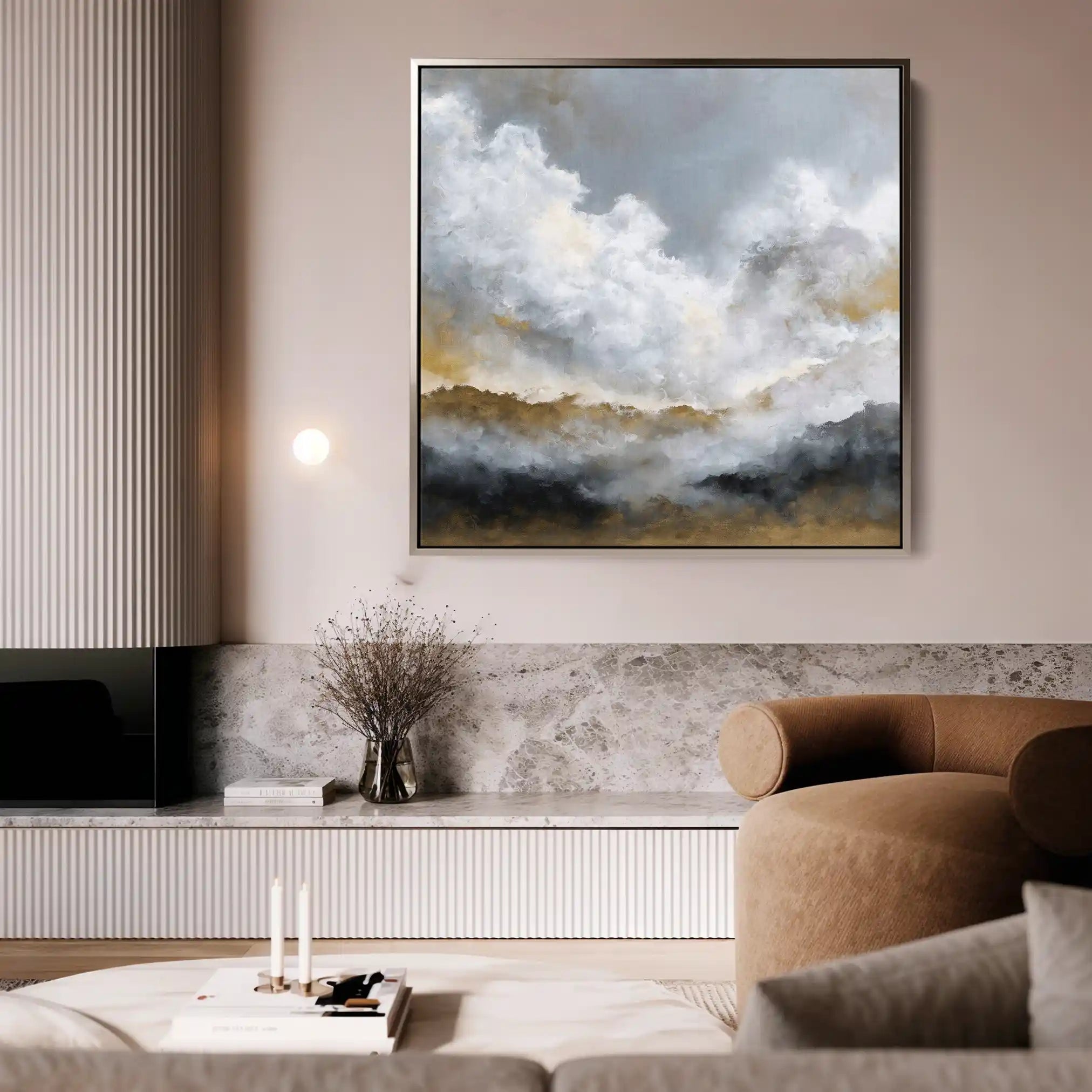 Abstract 1095 Canvas Art 60 x 60 cm / Stretched on hidden frame