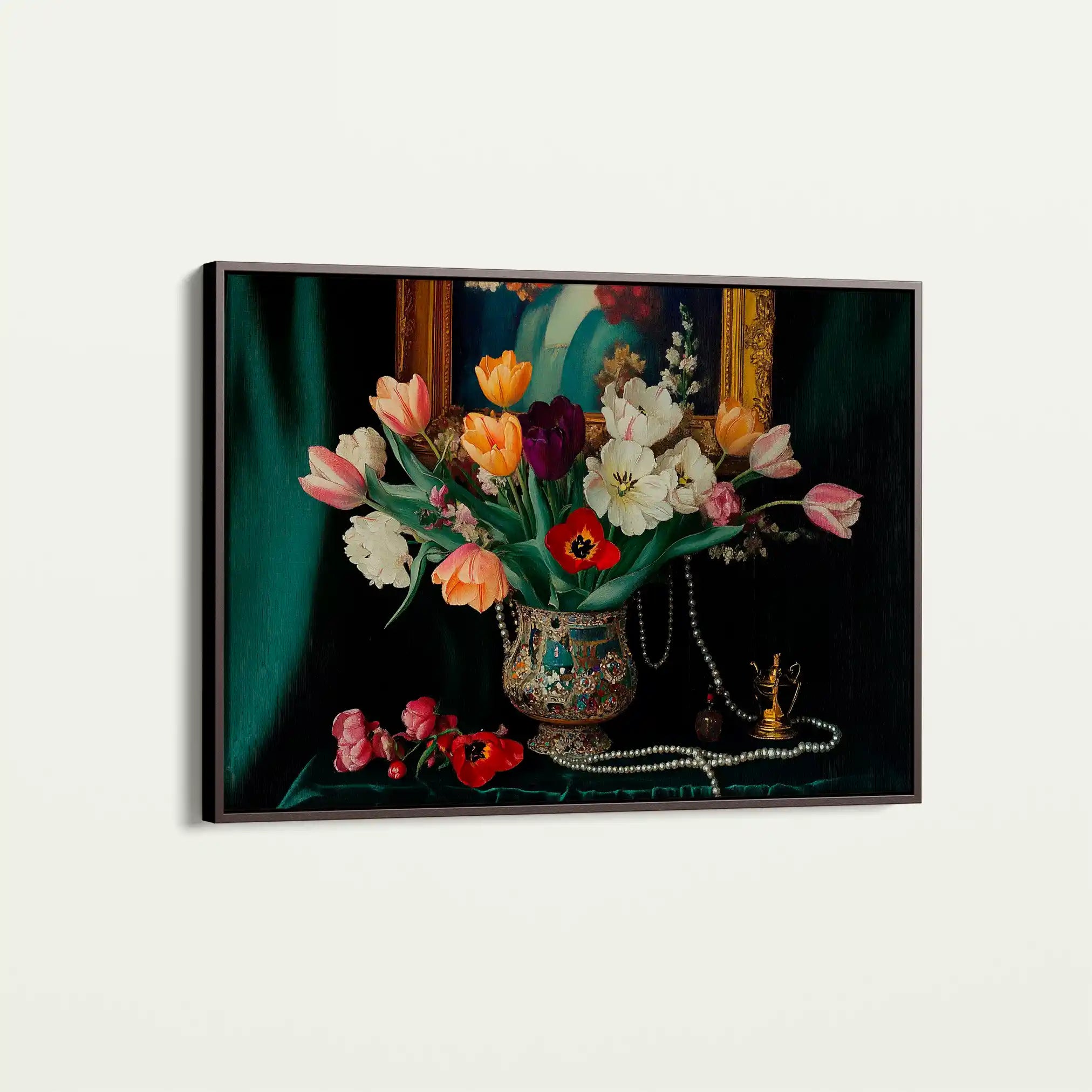 Floral Canvas Wall Art WAD1096-F 90 x 60 cm / Stretched on hidden frame