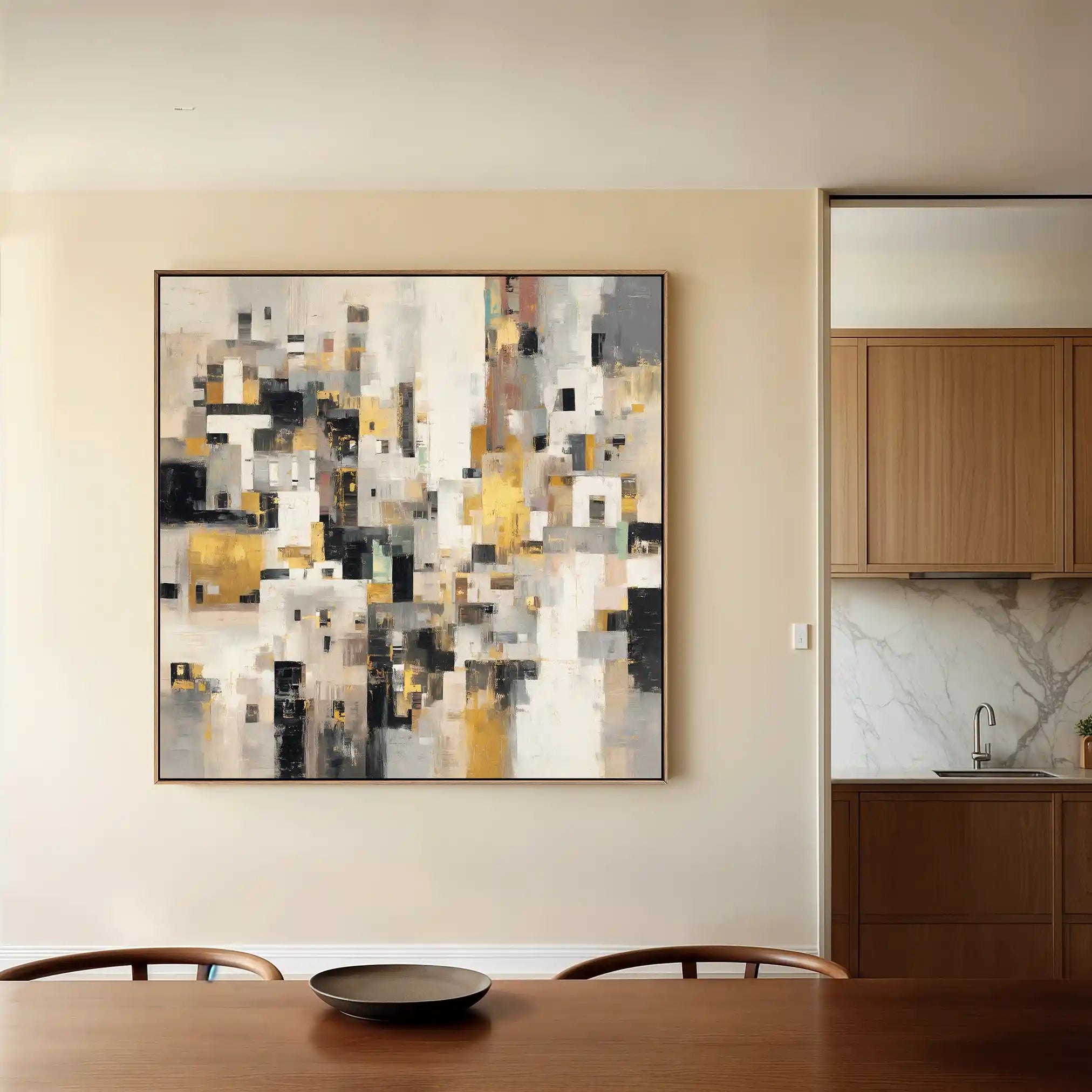 Abstract 1097 Canvas Art 60 x 60 cm / Stretched on hidden frame