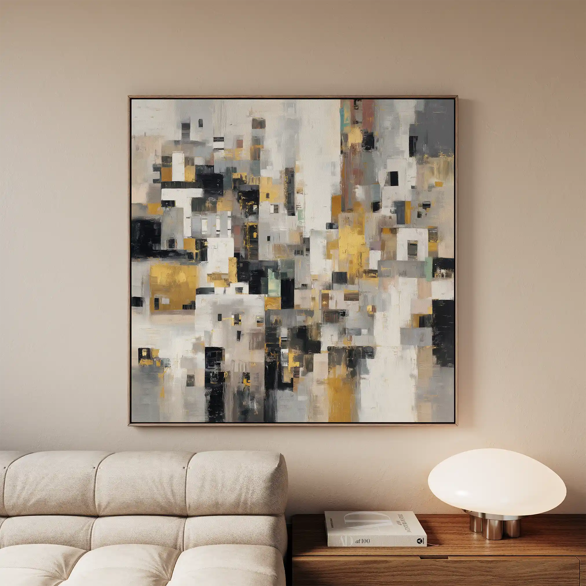 Abstract 1097 Canvas Art 60 x 60 cm / Stretched on hidden frame