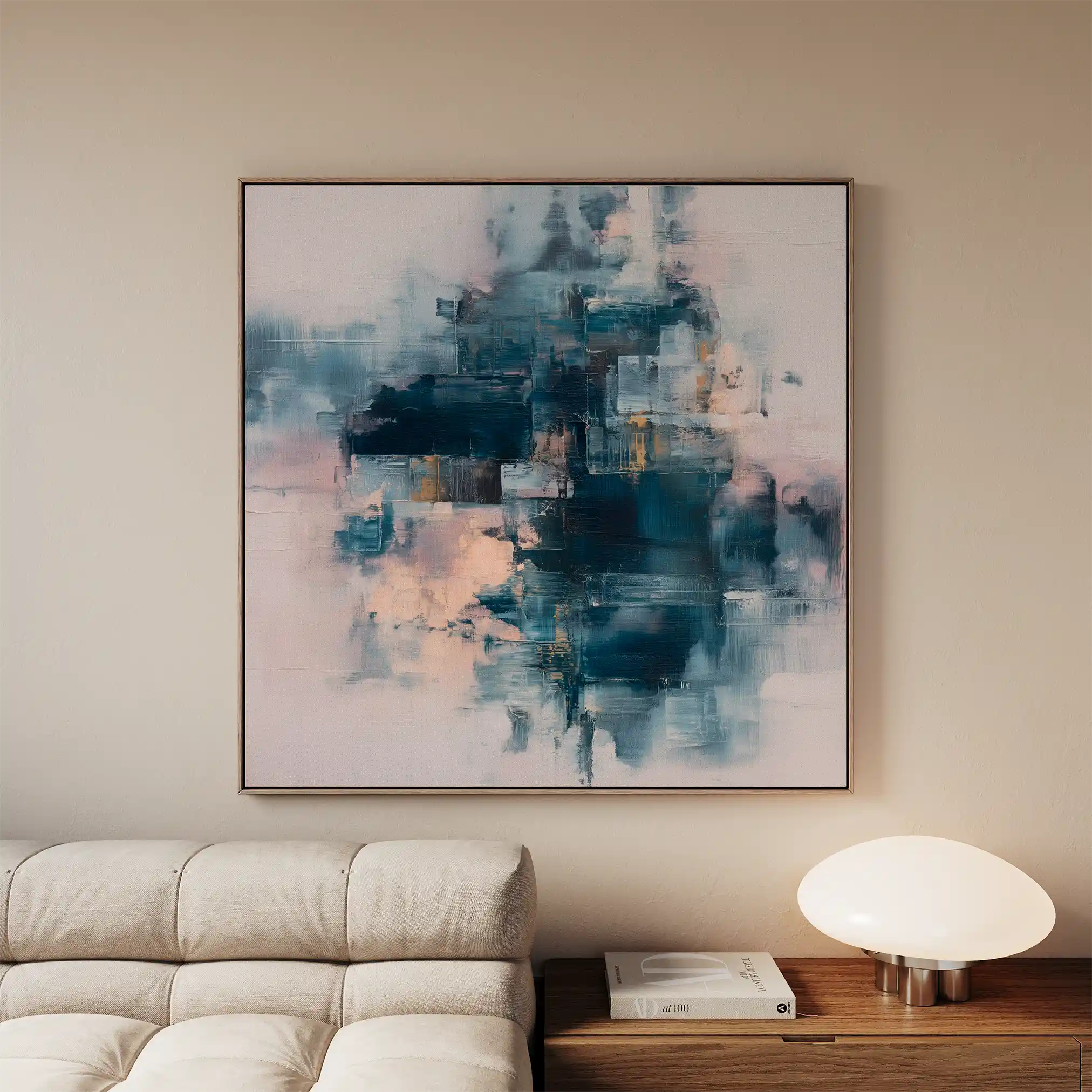 Abstract 1098 Canvas Art 60 x 60 cm / Stretched on hidden frame