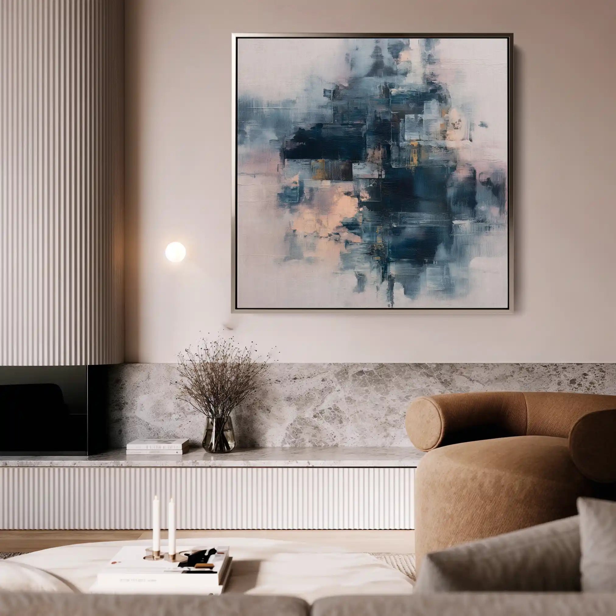 Abstract 1098 Canvas Art 60 x 60 cm / Stretched on hidden frame