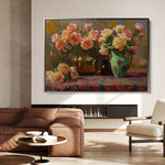 Floral Canvas Wall Art WAD1098-F 90 x 60 cm / Stretched on hidden frame