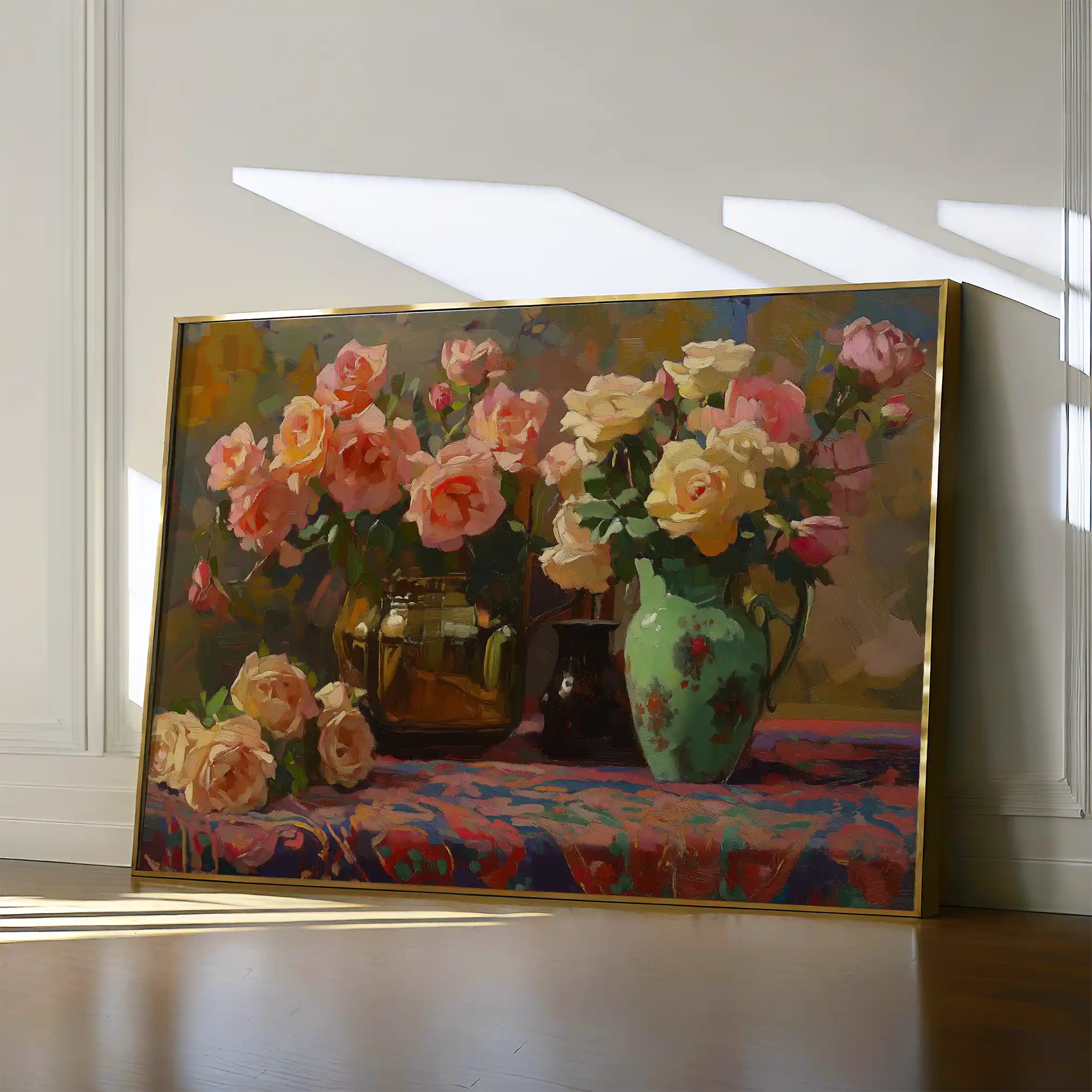 Floral Canvas Wall Art WAD1098-F 90 x 60 cm / Stretched on hidden frame