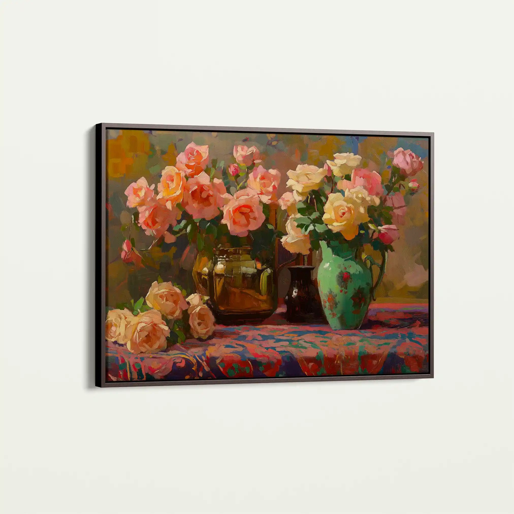 Floral Canvas Wall Art WAD1098-F 90 x 60 cm / Stretched on hidden frame