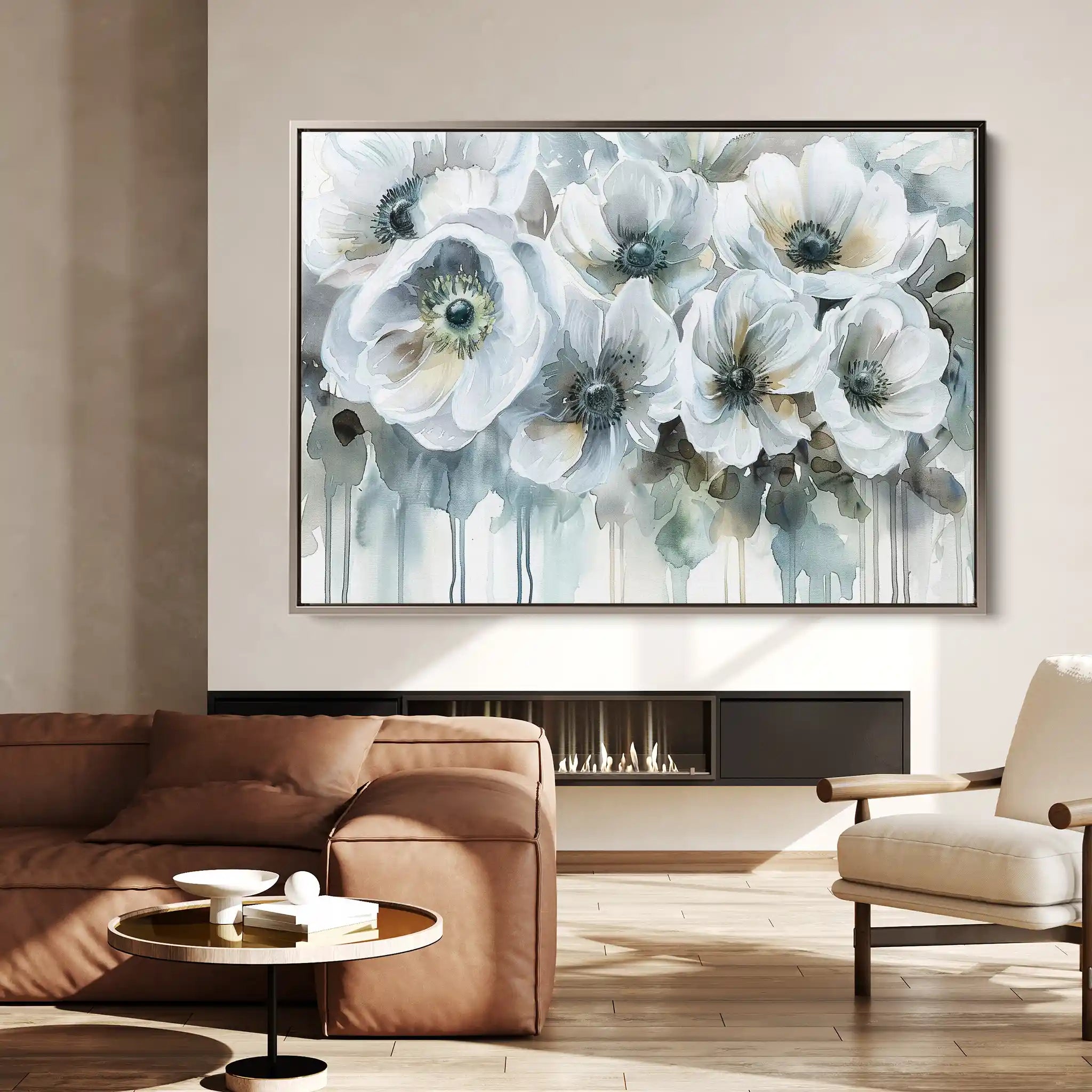 Floral Canvas Wall Art WAD110-F 90 x 60 cm / Stretched on hidden frame