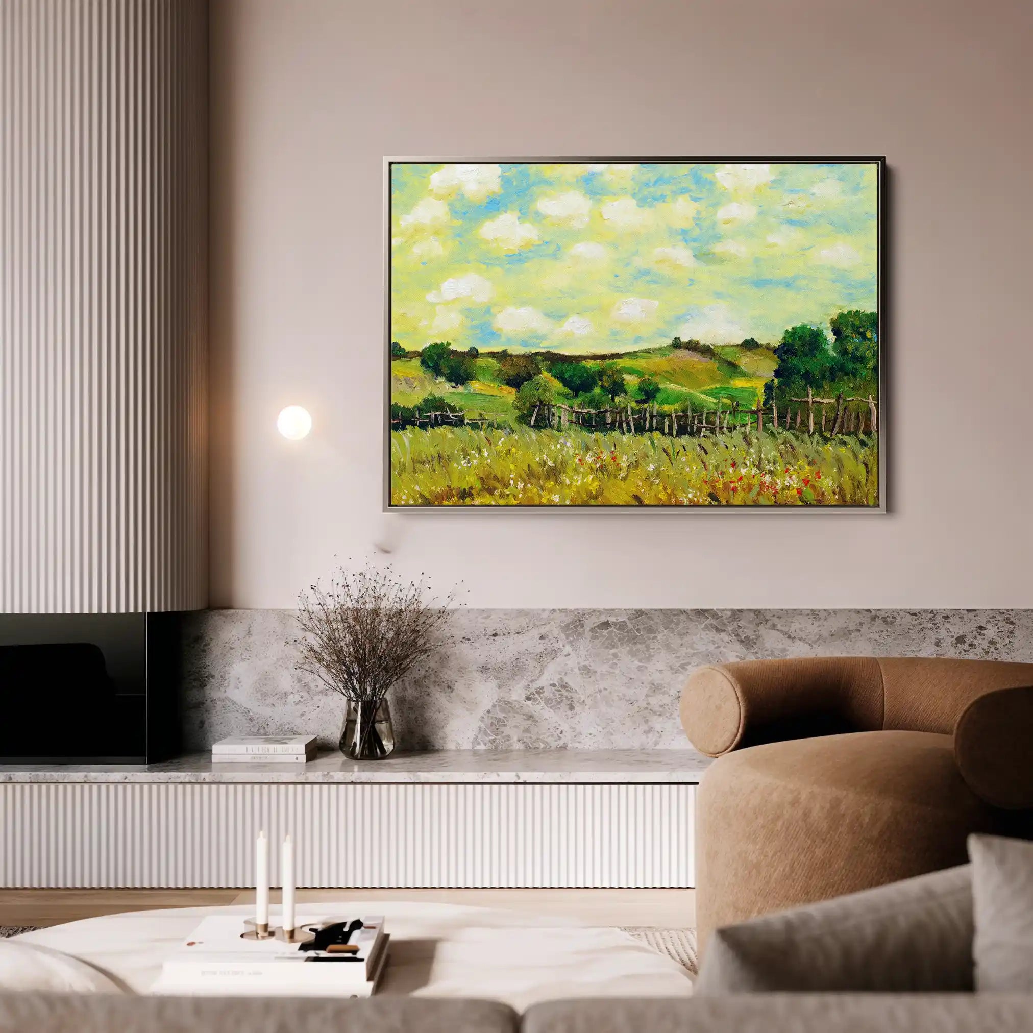Landscape 110 Canvas Art 90 x 60 cm / Stretched on hidden frame