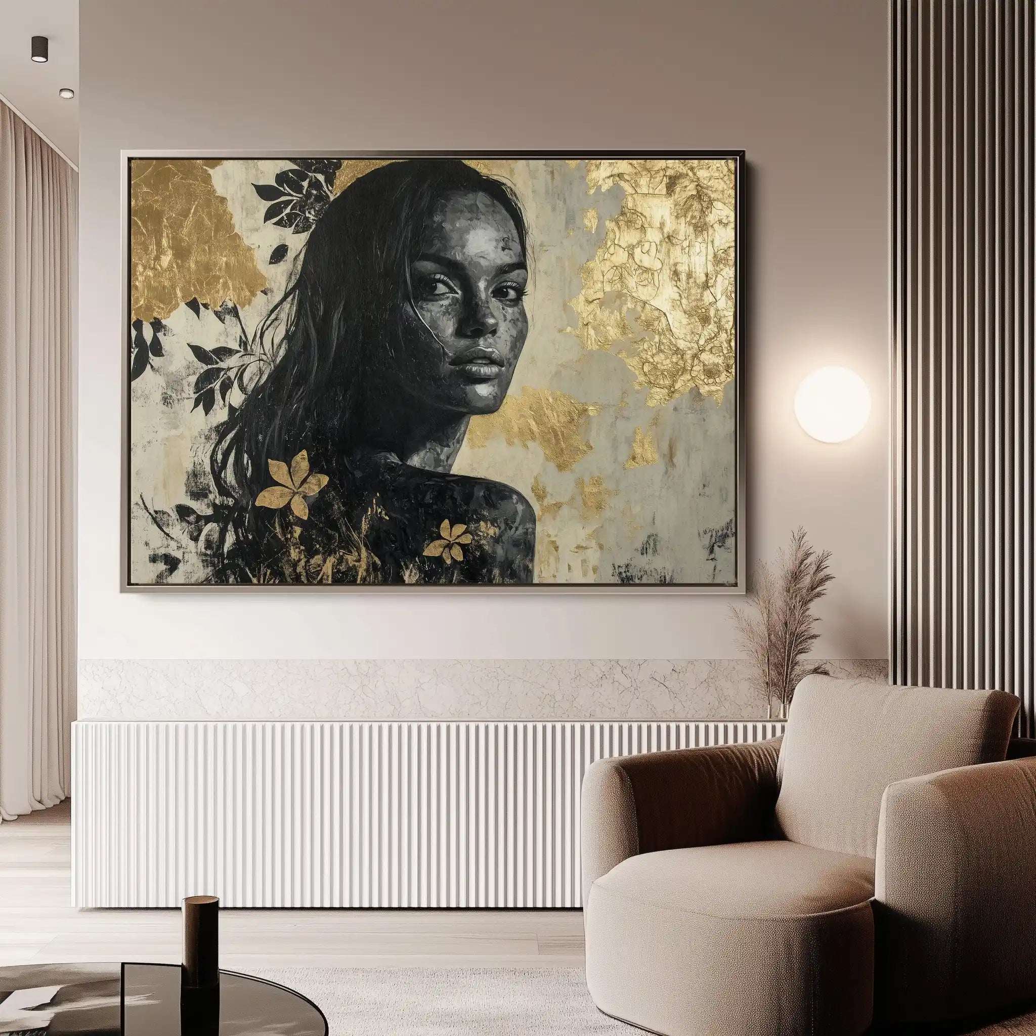Portrait 110 Canvas Art 90 x 60 cm / Stretched on hidden frame