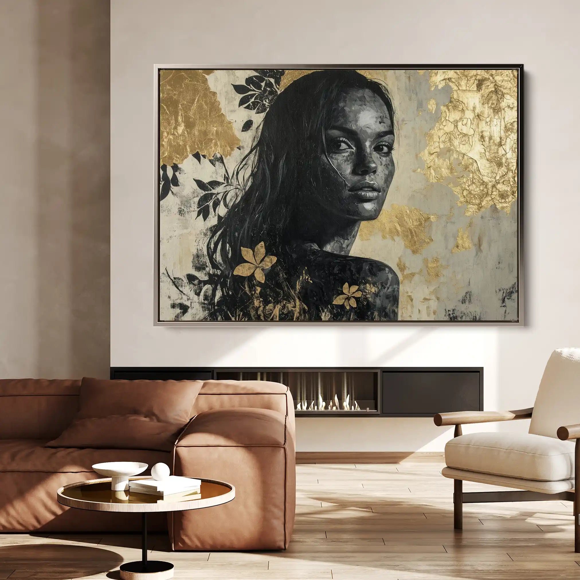 Portrait 110 Canvas Art 90 x 60 cm / Stretched on hidden frame