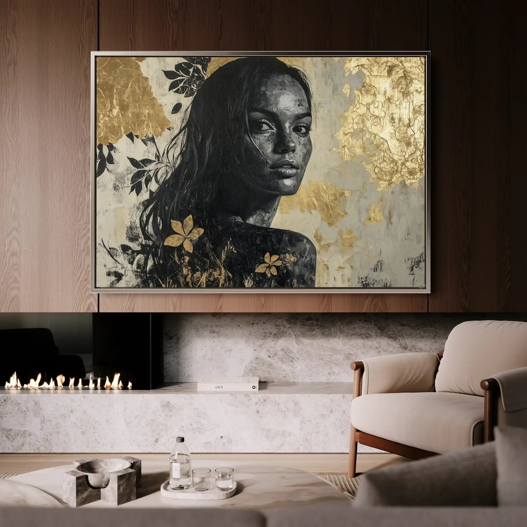 Portrait 110 Canvas Art 90 x 60 cm / Stretched on hidden frame
