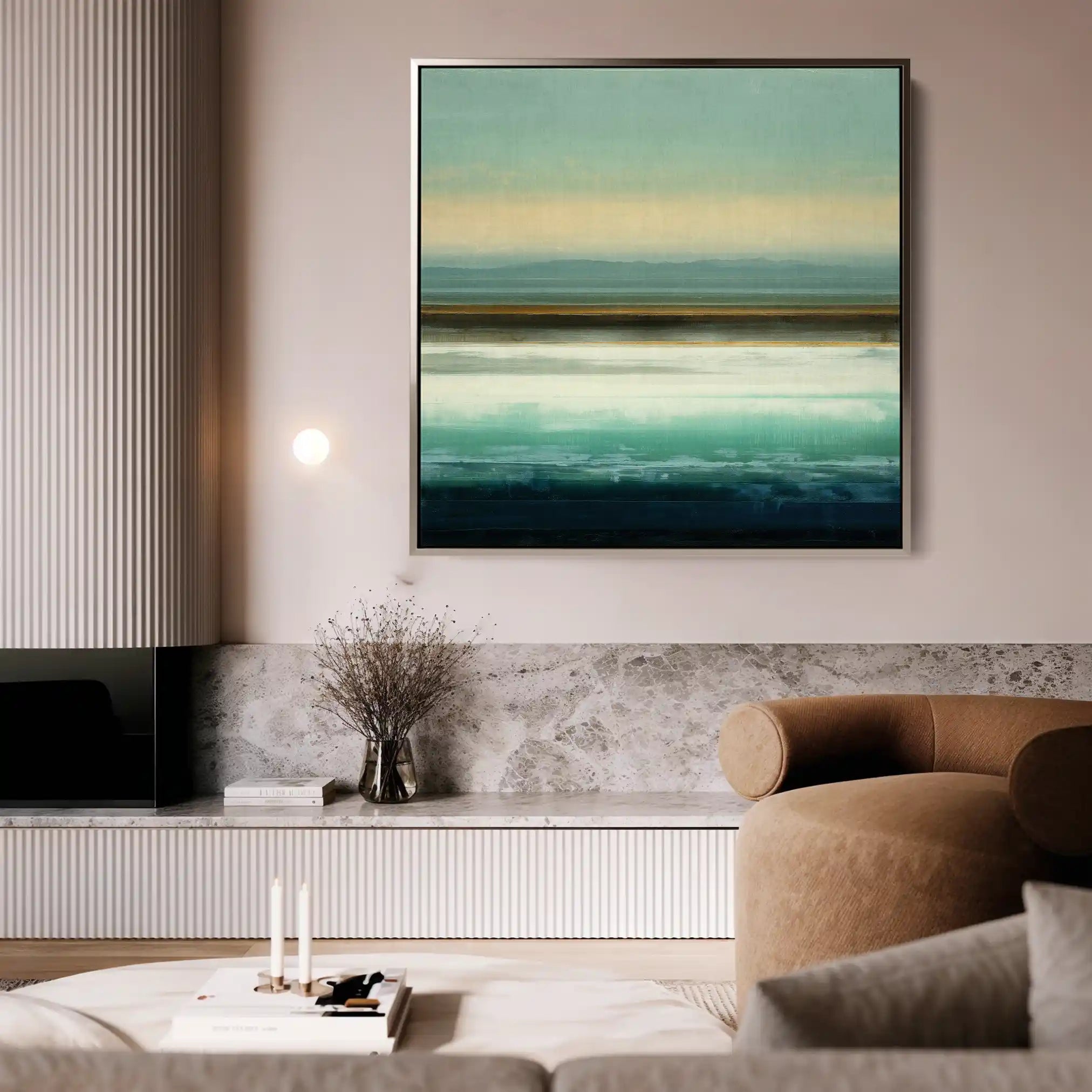Abstract 1100 Canvas Art 60 x 60 cm / Stretched on hidden frame