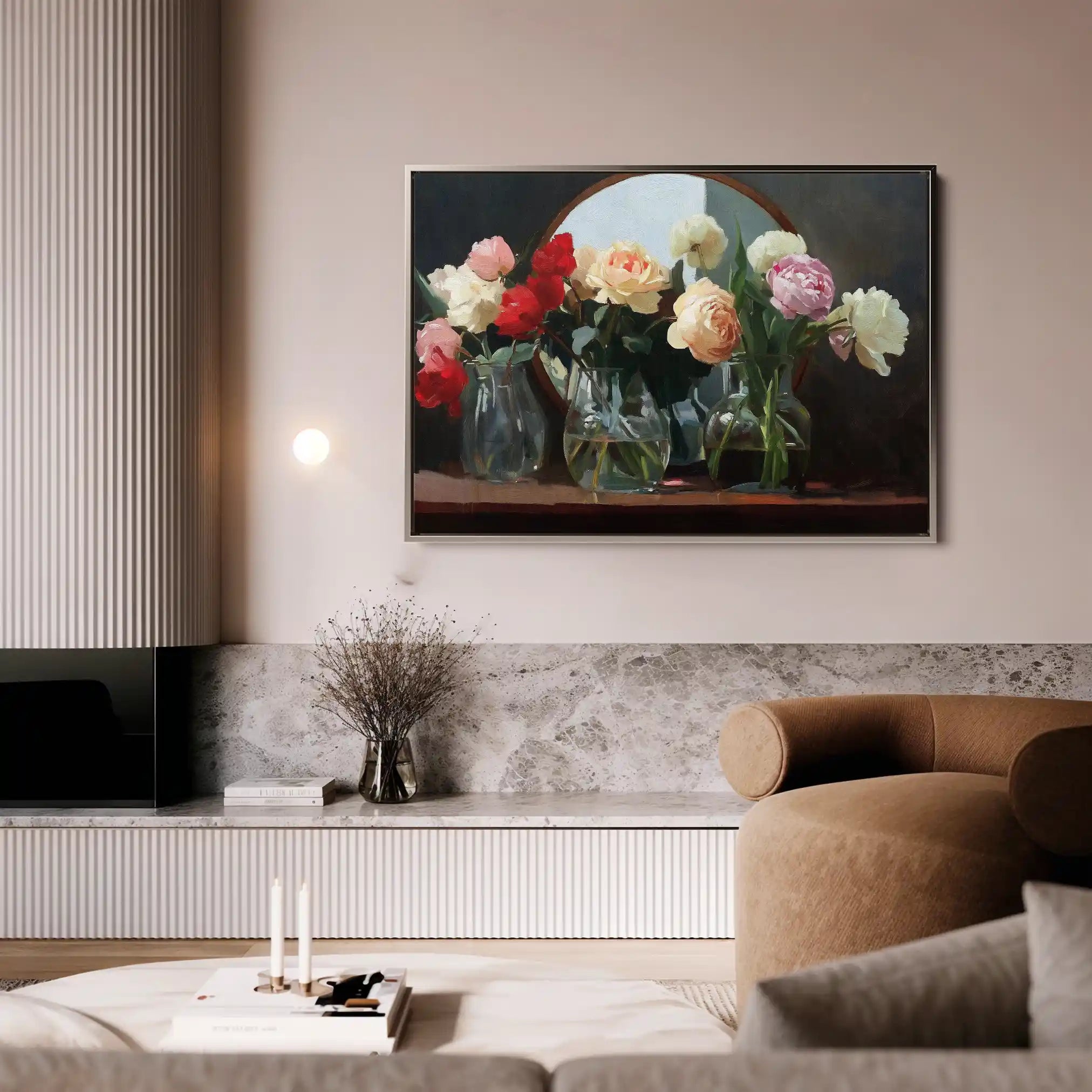 Floral Canvas Wall Art WAD1100-F 90 x 60 cm / Stretched on hidden frame
