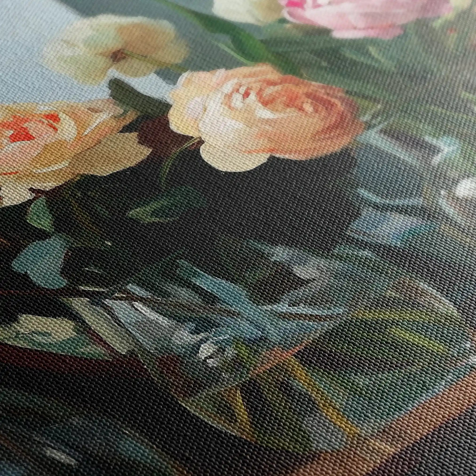 Floral Canvas Wall Art WAD1100-F 90 x 60 cm / Stretched on hidden frame