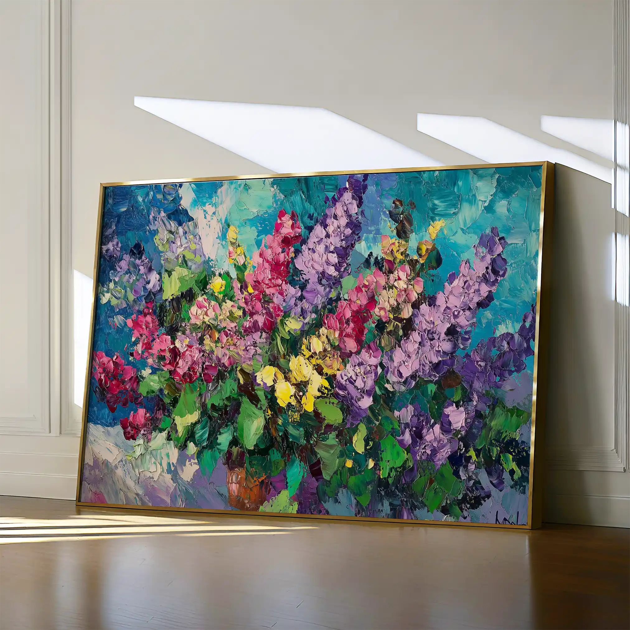 Floral Canvas Wall Art WAD1102-F 90 x 60 cm / Stretched on hidden frame