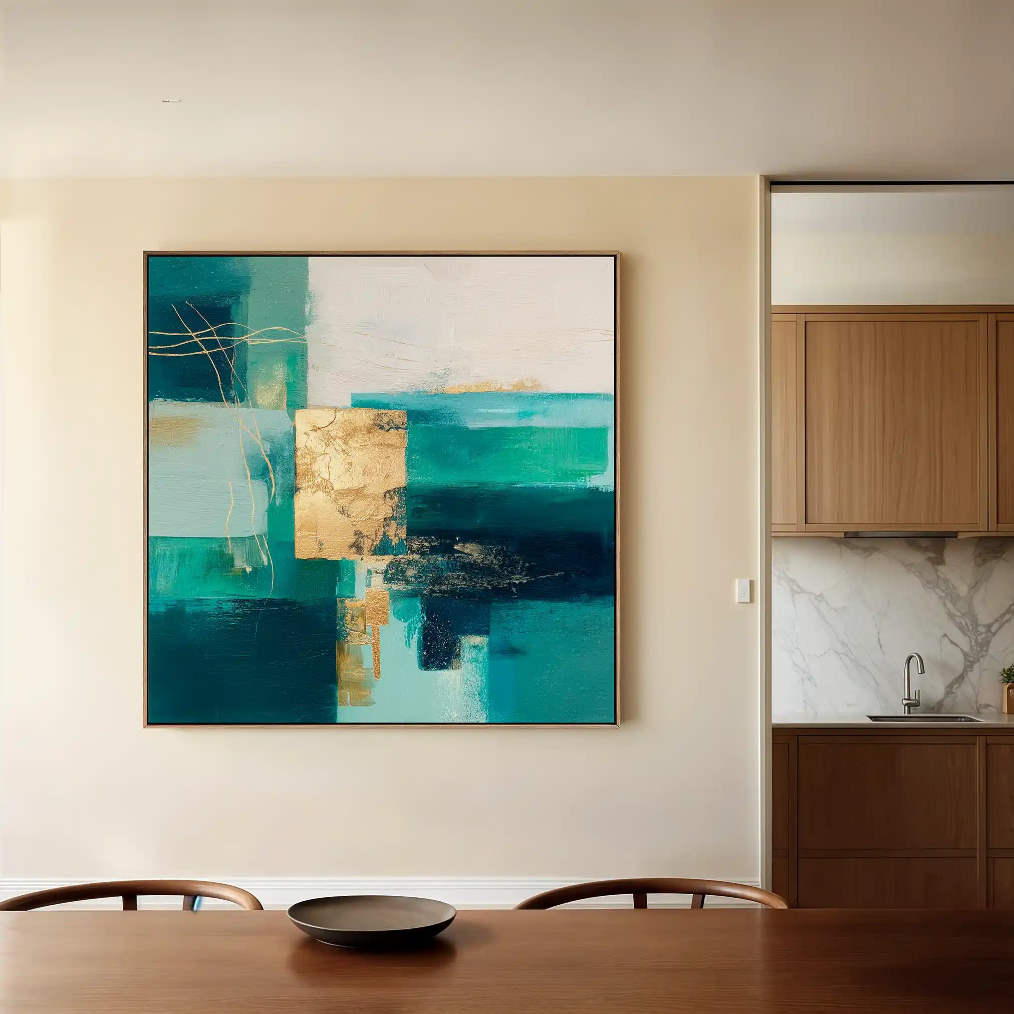 Abstract 1103 Canvas Art 60 x 60 cm / Stretched on hidden frame