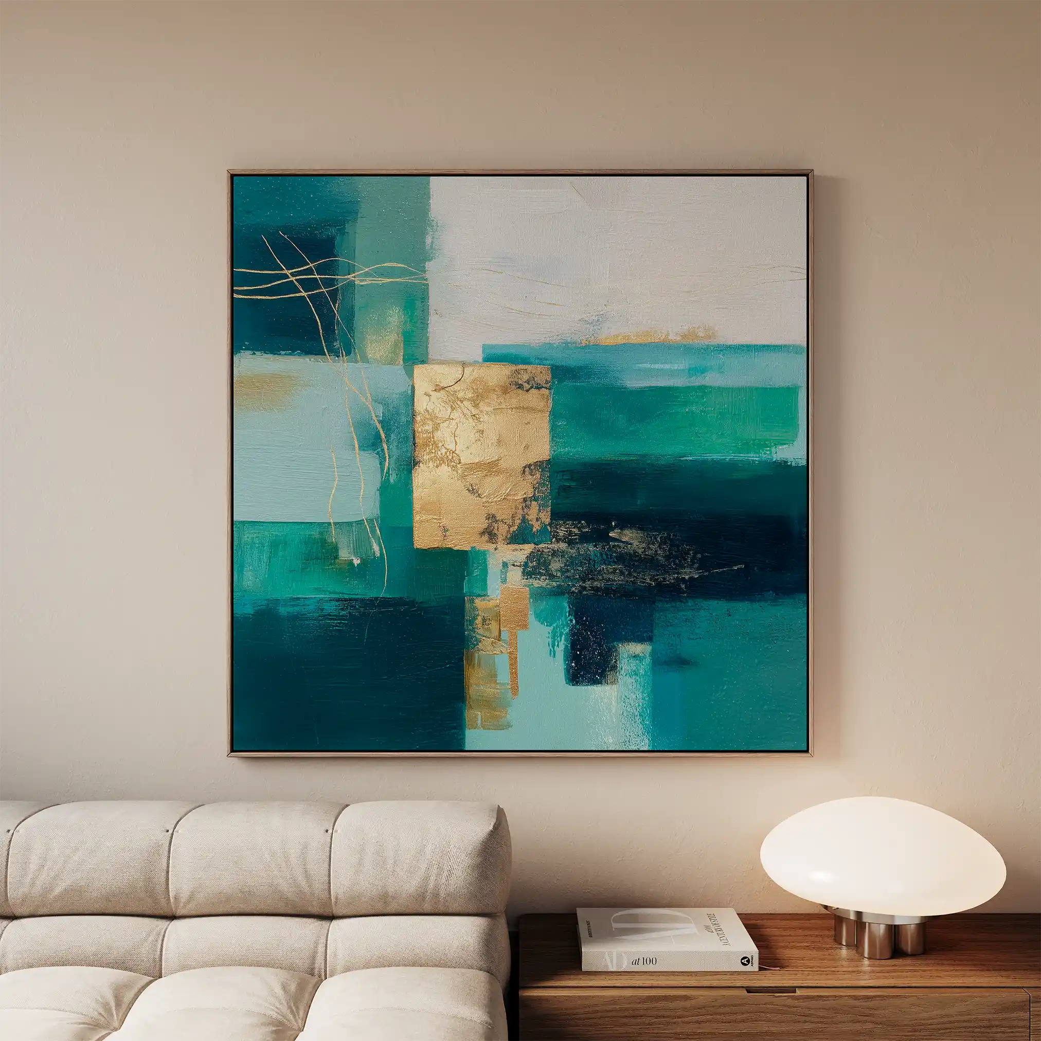 Abstract 1103 Canvas Art 60 x 60 cm / Stretched on hidden frame
