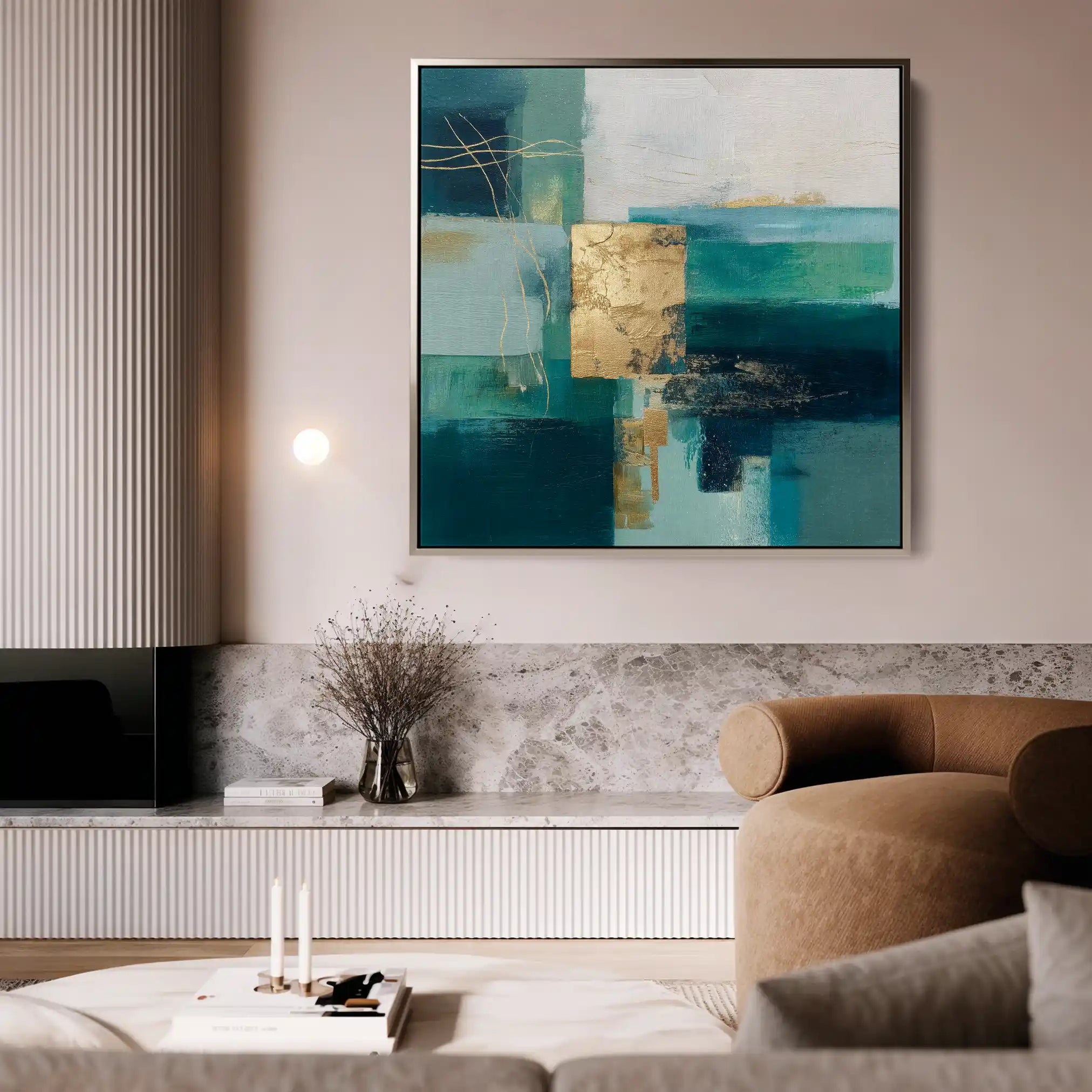 Abstract 1103 Canvas Art 60 x 60 cm / Stretched on hidden frame