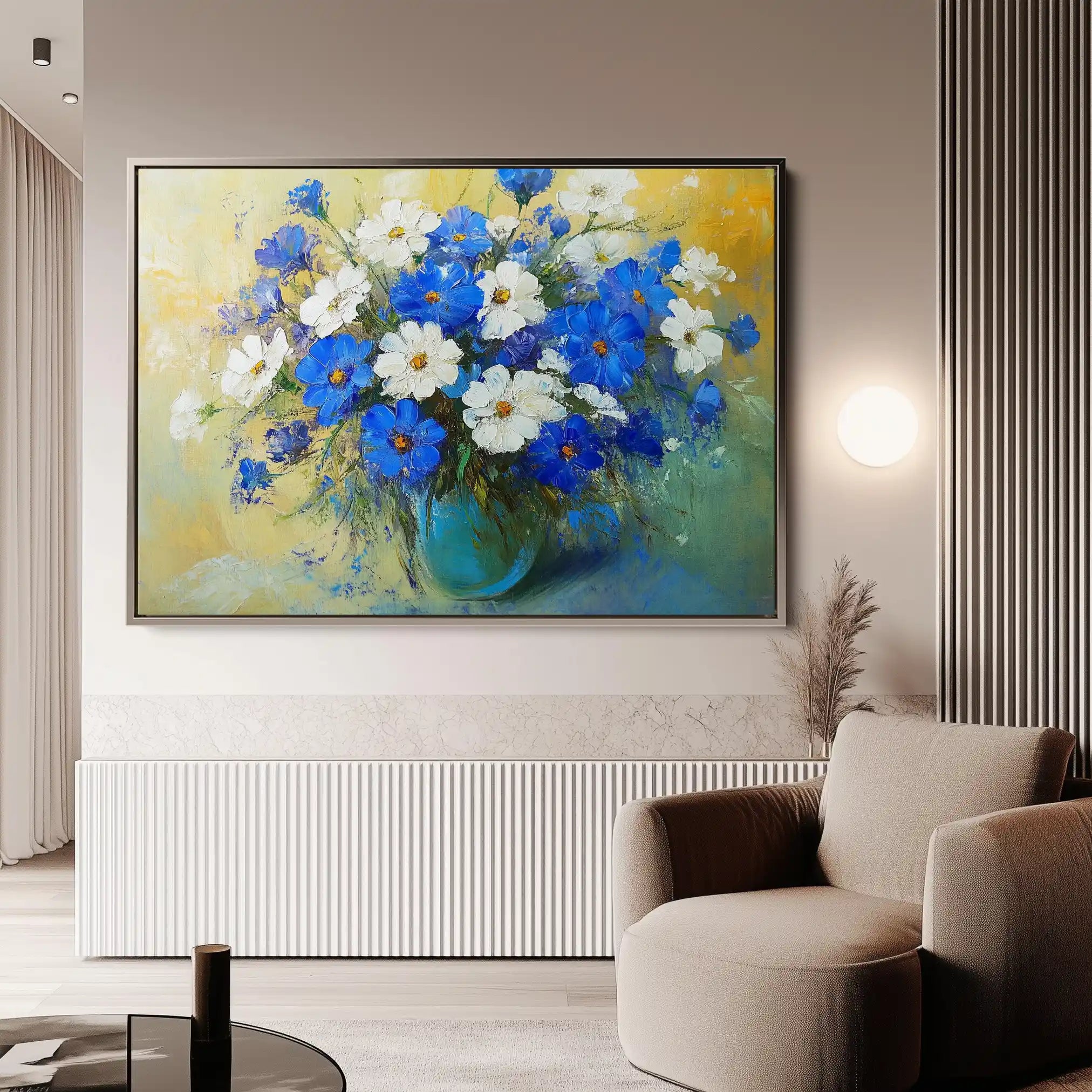 Floral Canvas Wall Art WAD1104-F 90 x 60 cm / Stretched on hidden frame