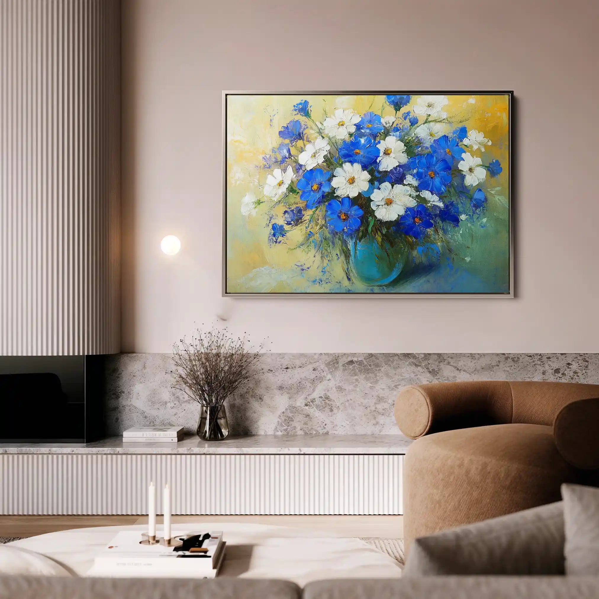 Floral Canvas Wall Art WAD1104-F 90 x 60 cm / Stretched on hidden frame