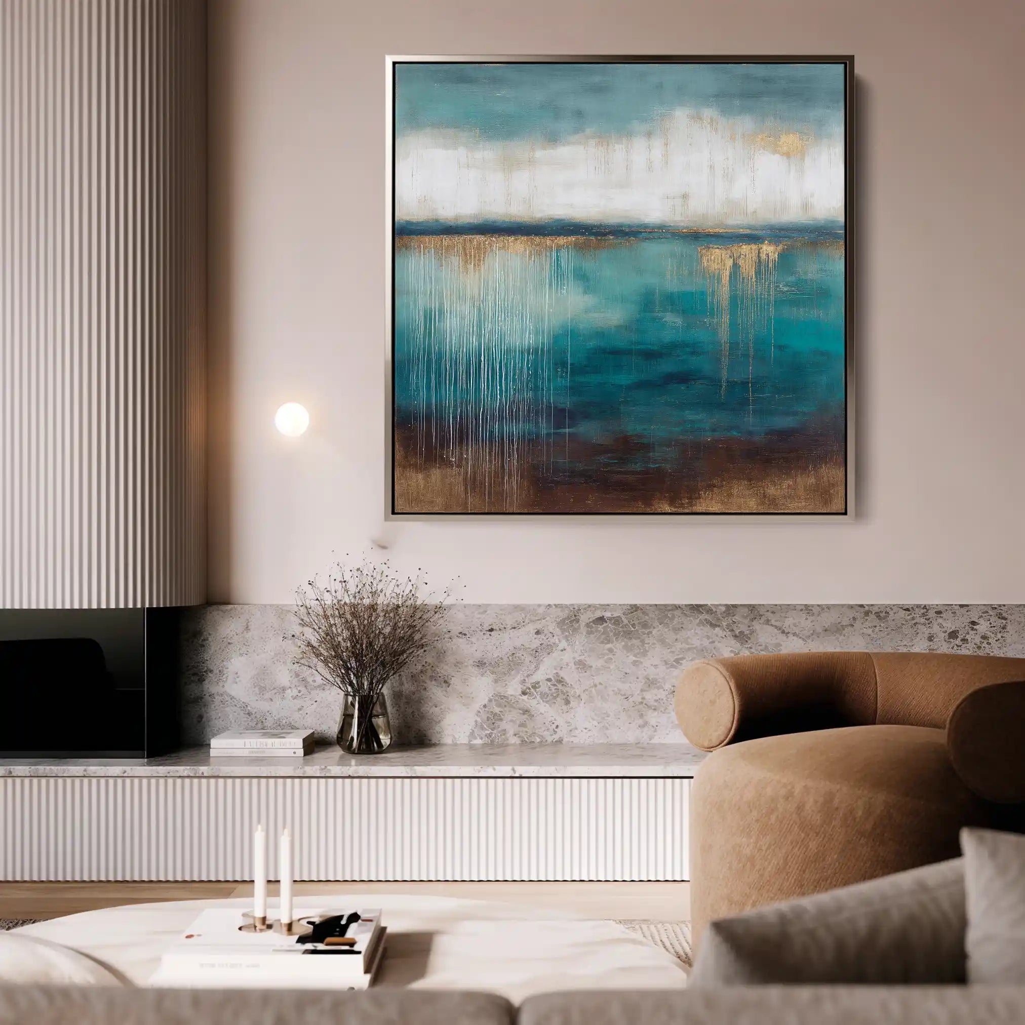 Abstract 1106 Canvas Art 60 x 60 cm / Stretched on hidden frame